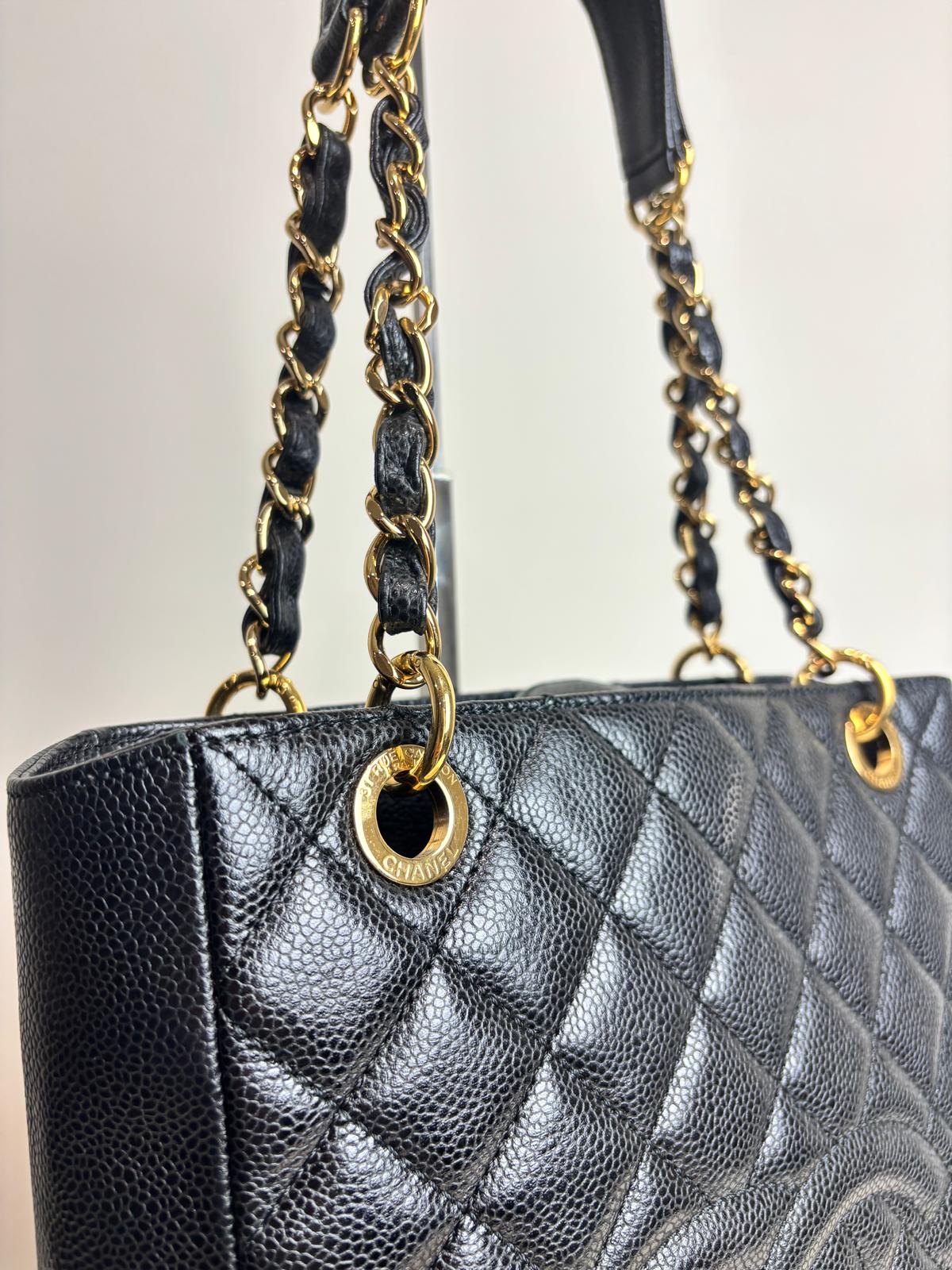 Chanel Classic Quilted Petite Shopping Tote