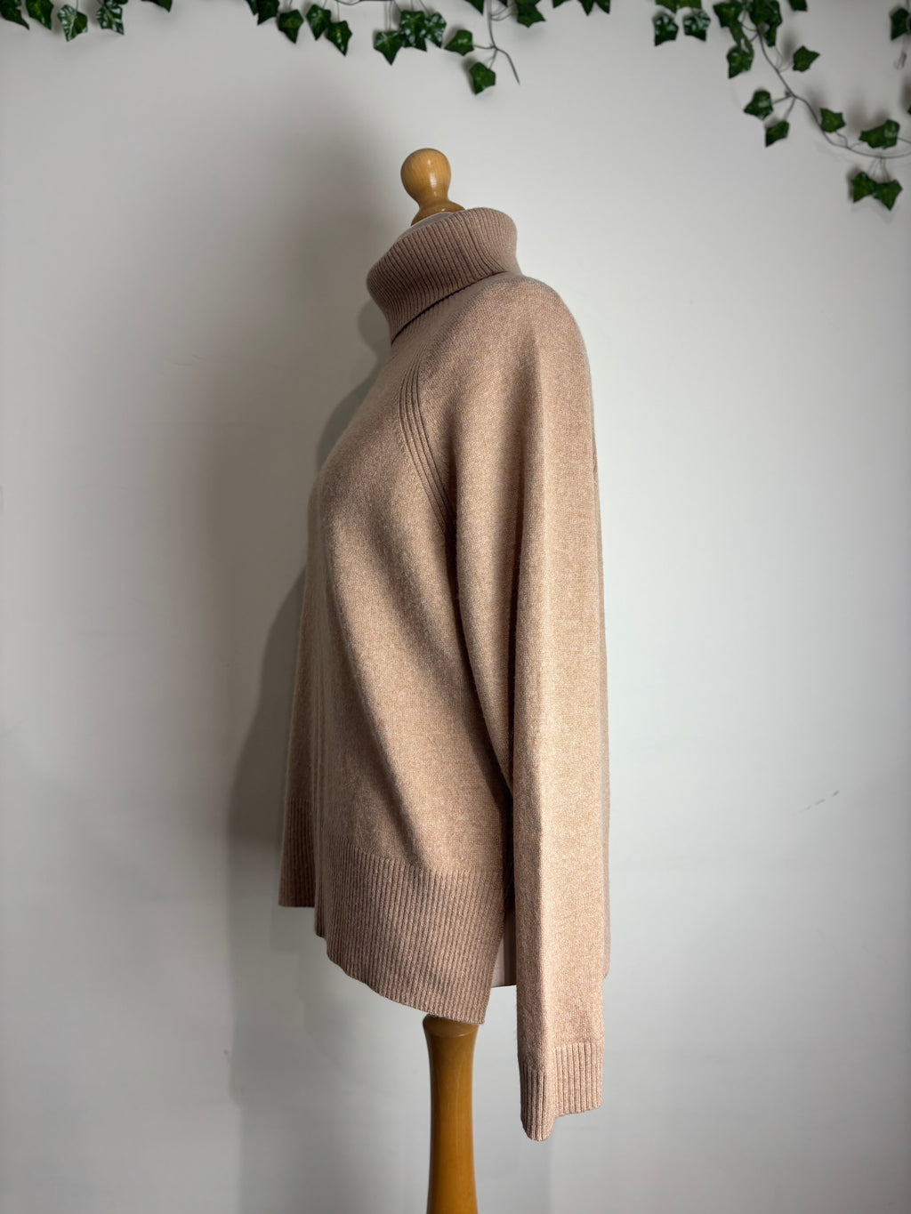 Whistles Oatmeal Cashmere Rollneck
