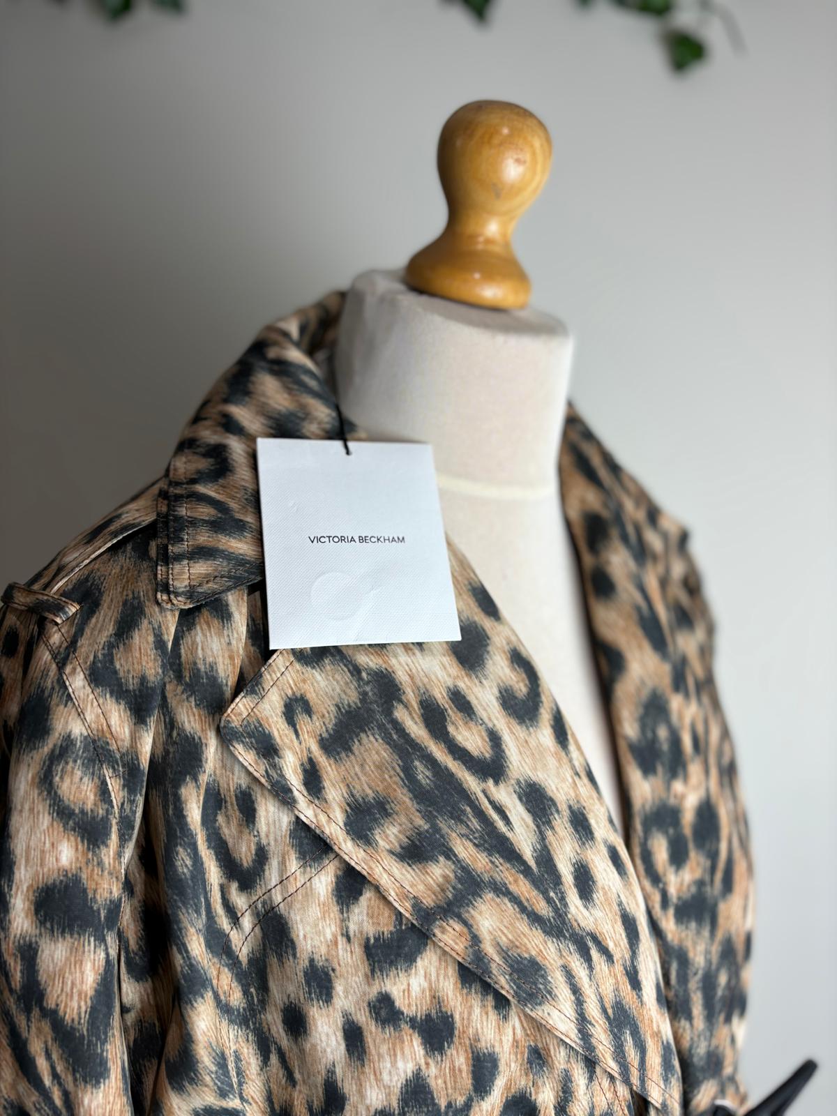 Victoria Beckham Patch Pocket Trench Coat1