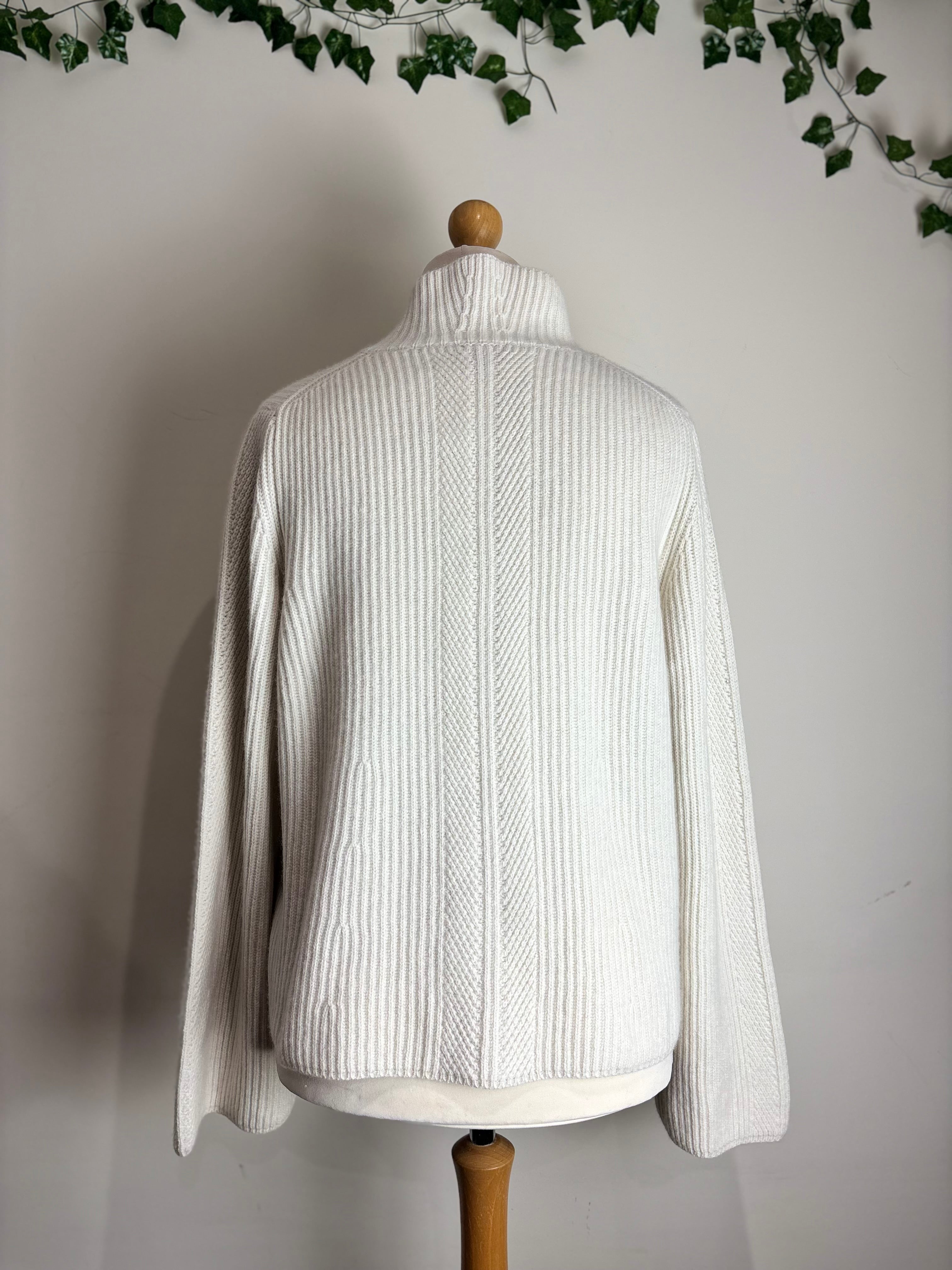 ME+EM Cream Chunky Rib Jumper