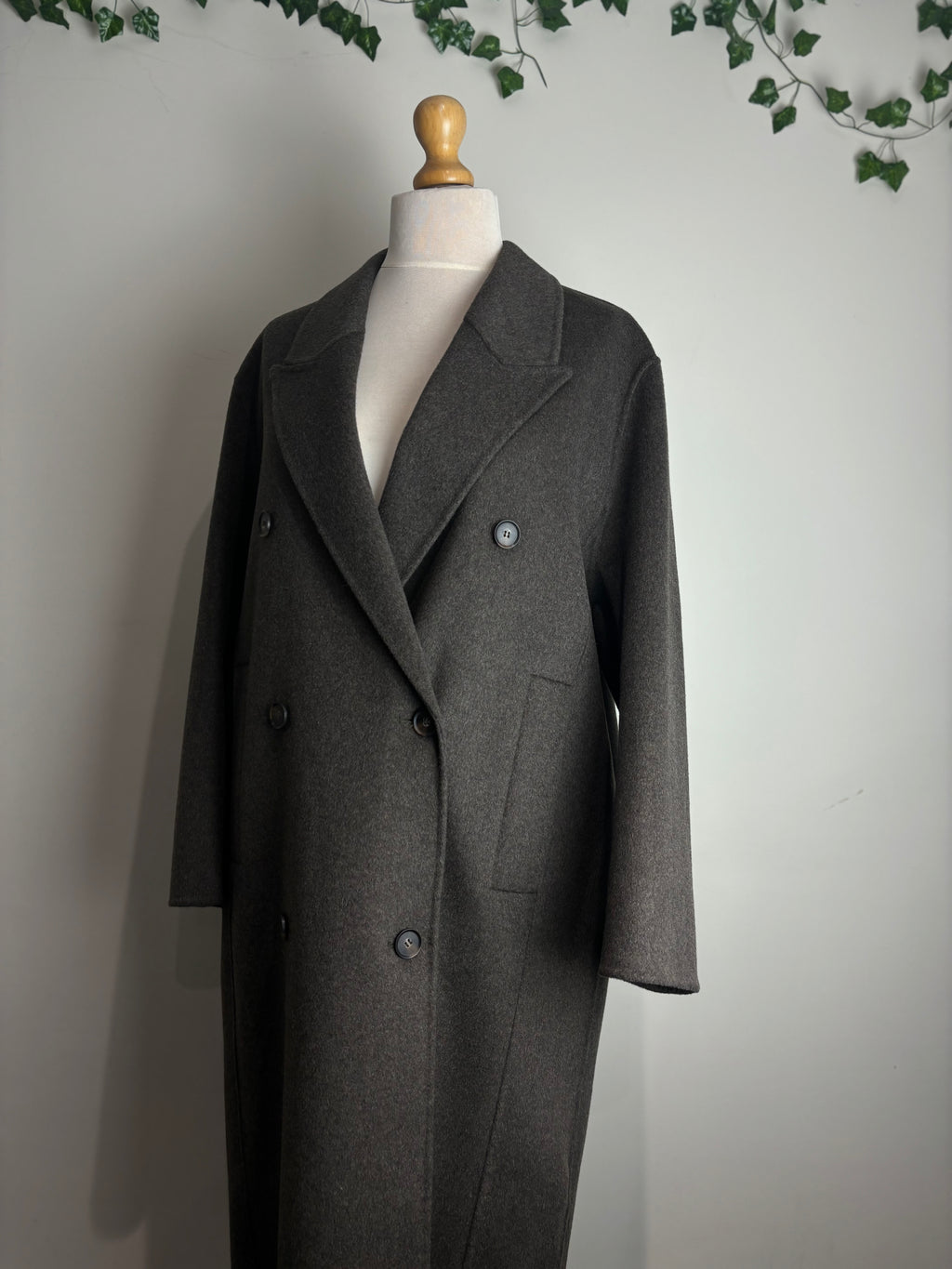 Zara Dark Brown Wool Mix Coat