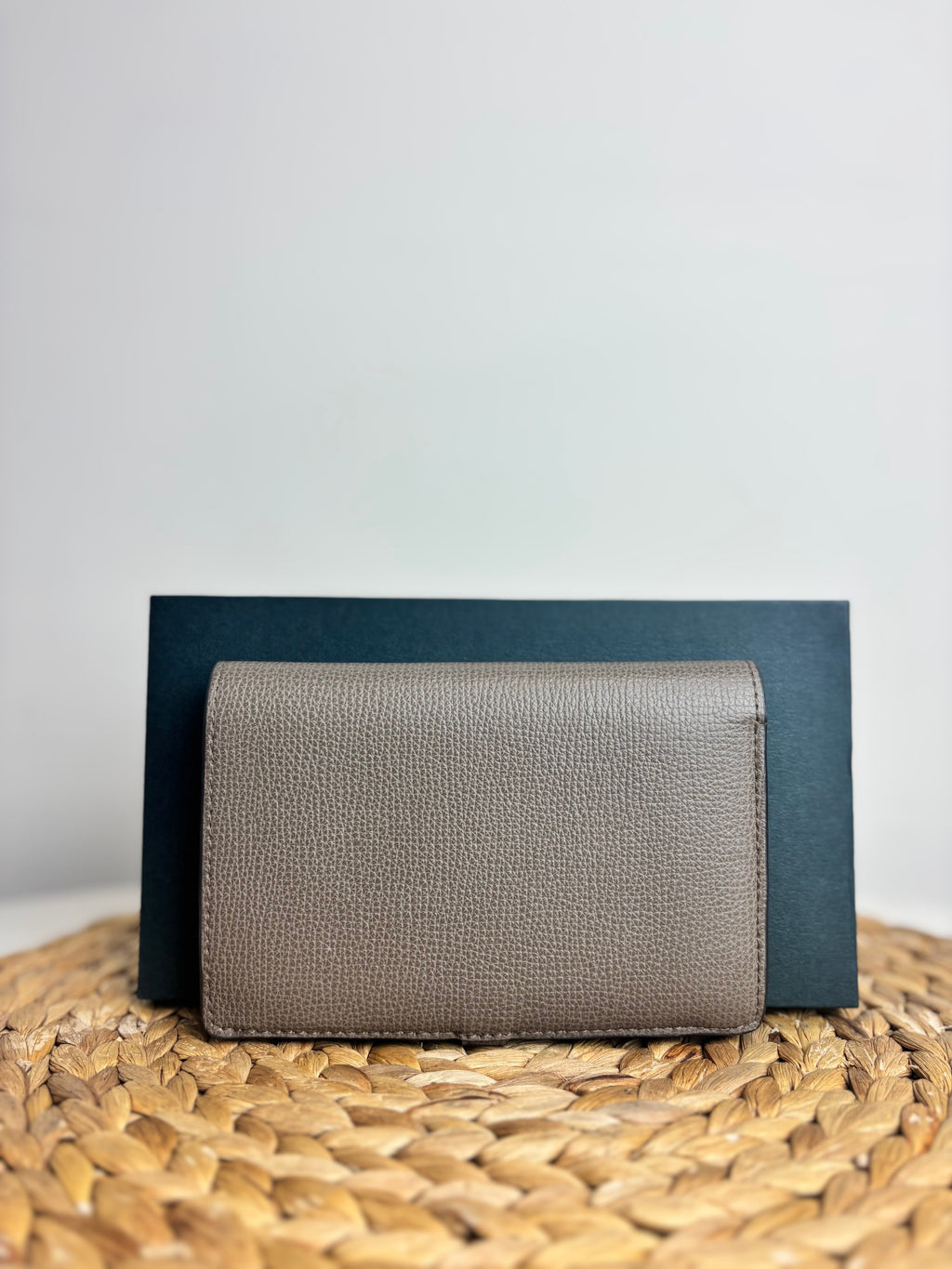 Mulberry Tree Crossgrain Leather Purse in Clay