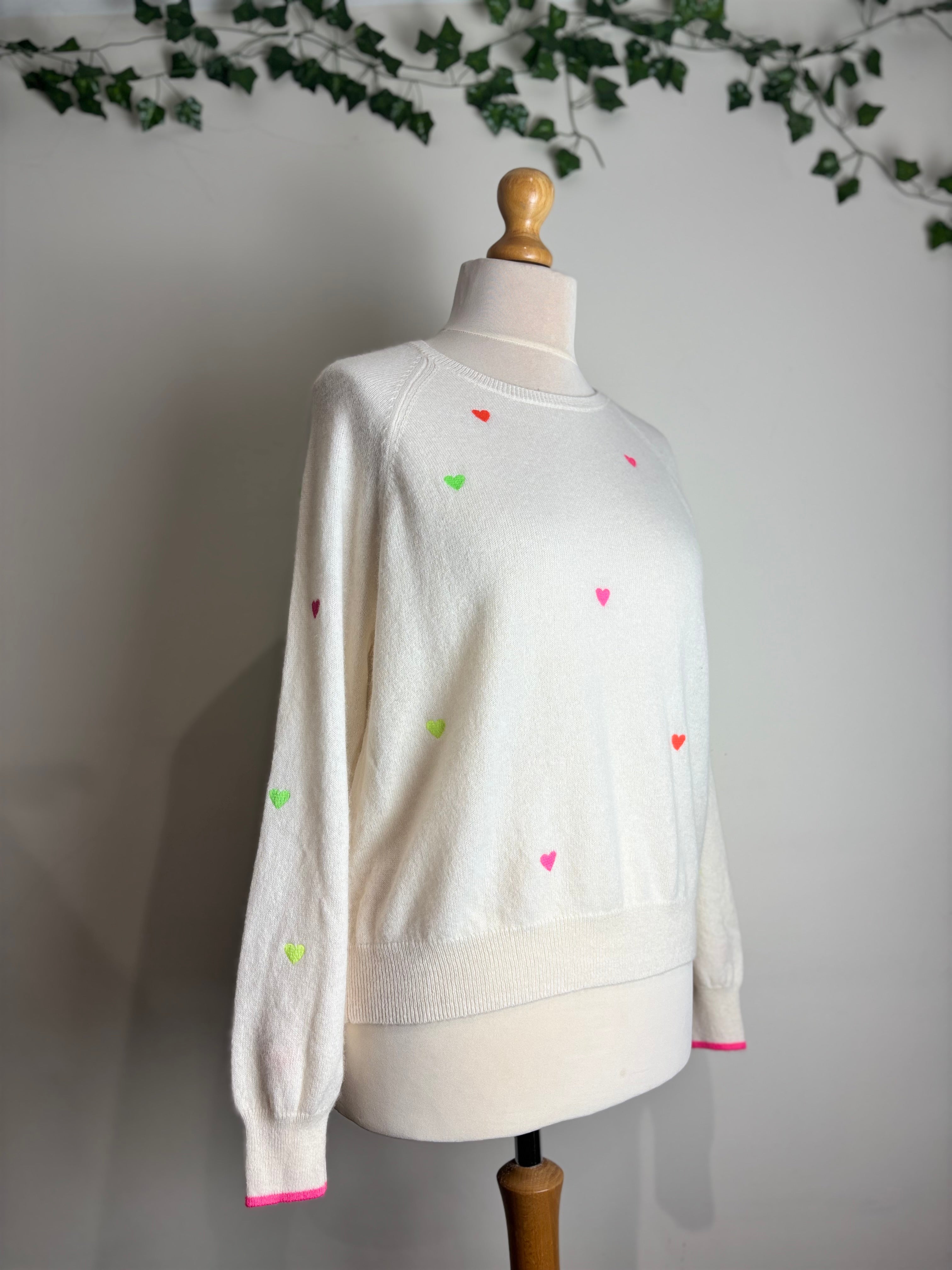 Brodie Cashmere Ivory Sweater