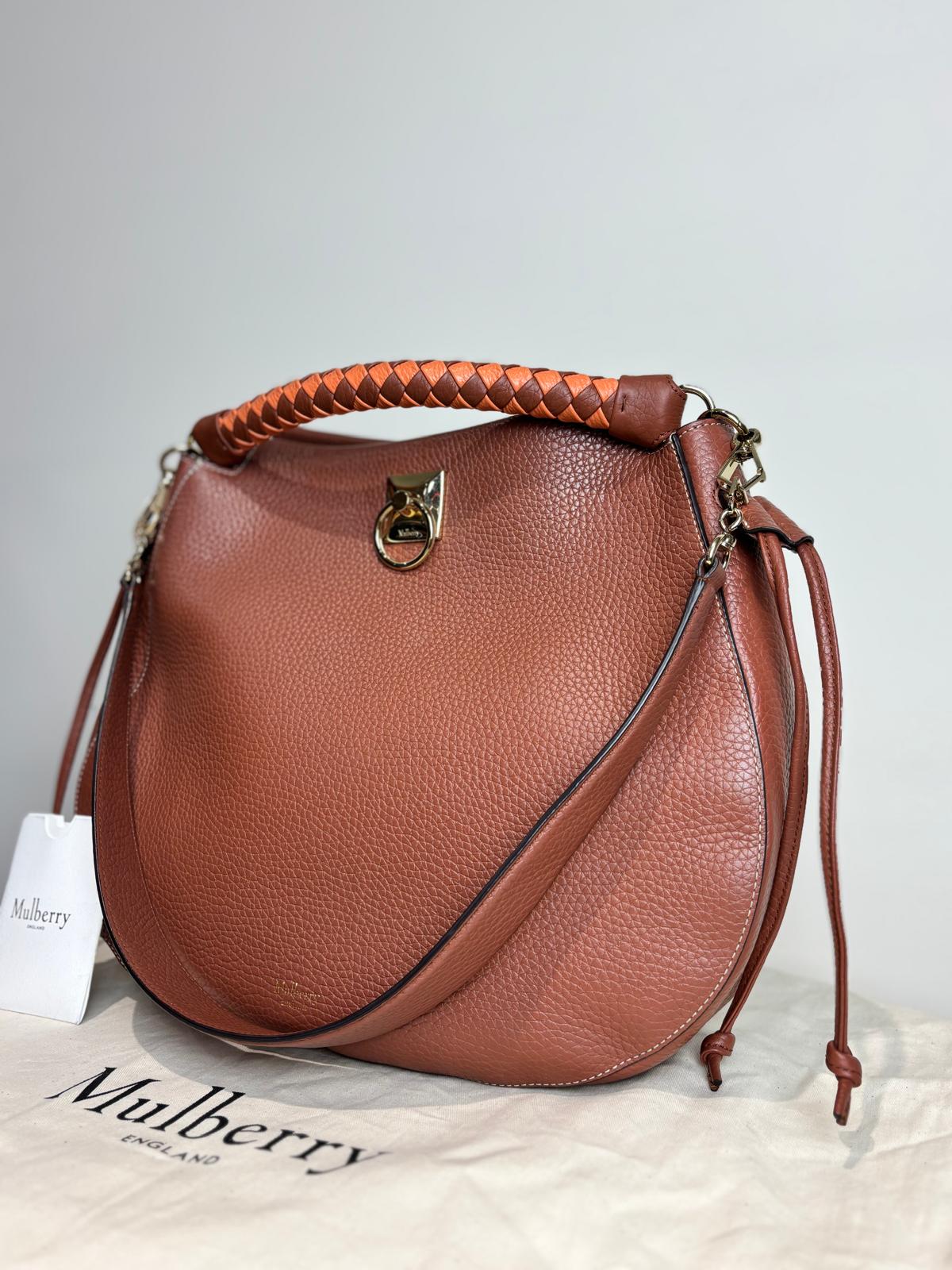 Mulberry Oak Iris Hobo Handbag