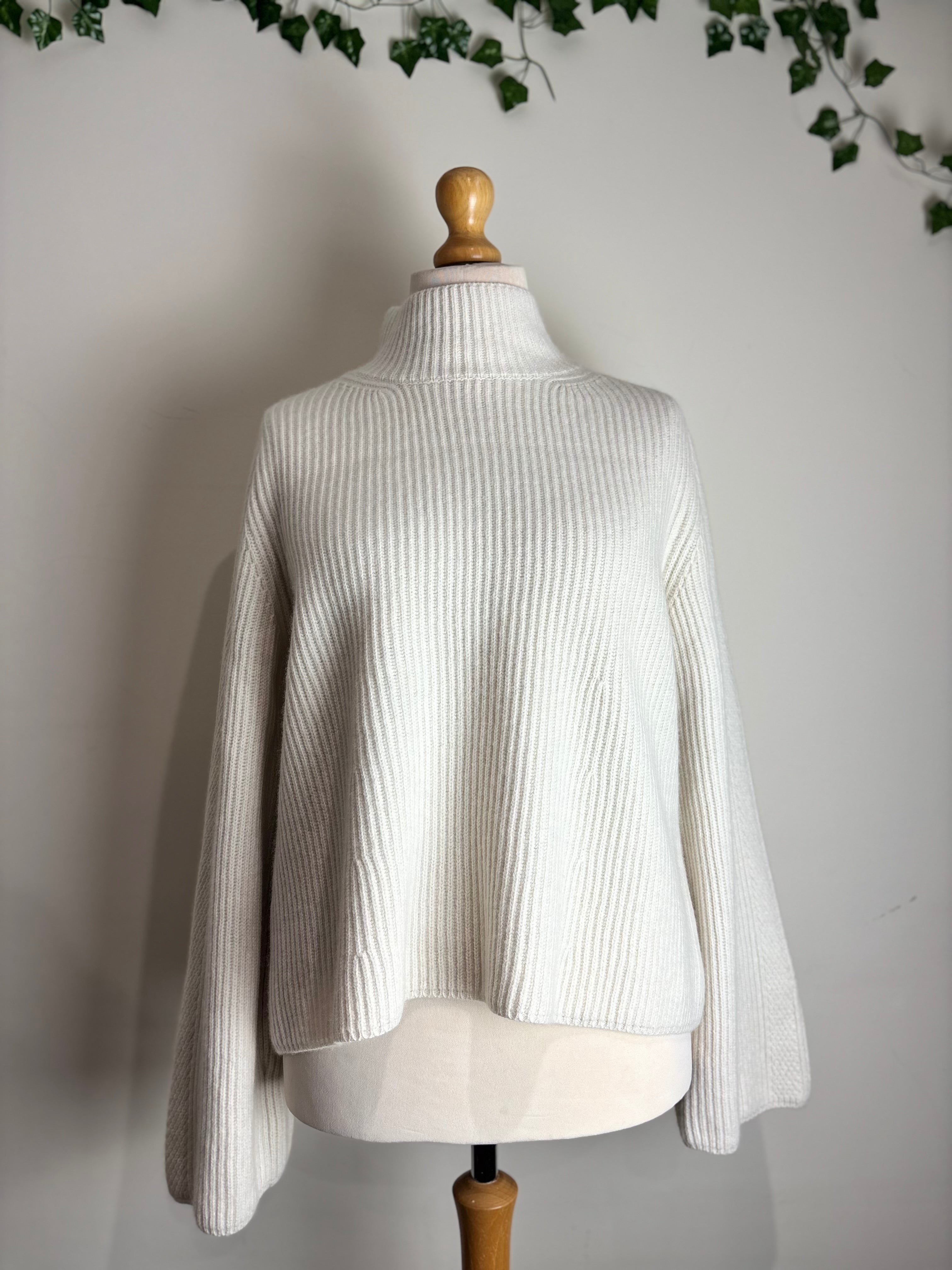 ME+EM Cream Chunky Rib Jumper