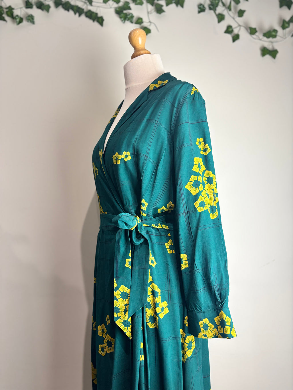 Toast Crosshatch Floral Print Wrap Dress