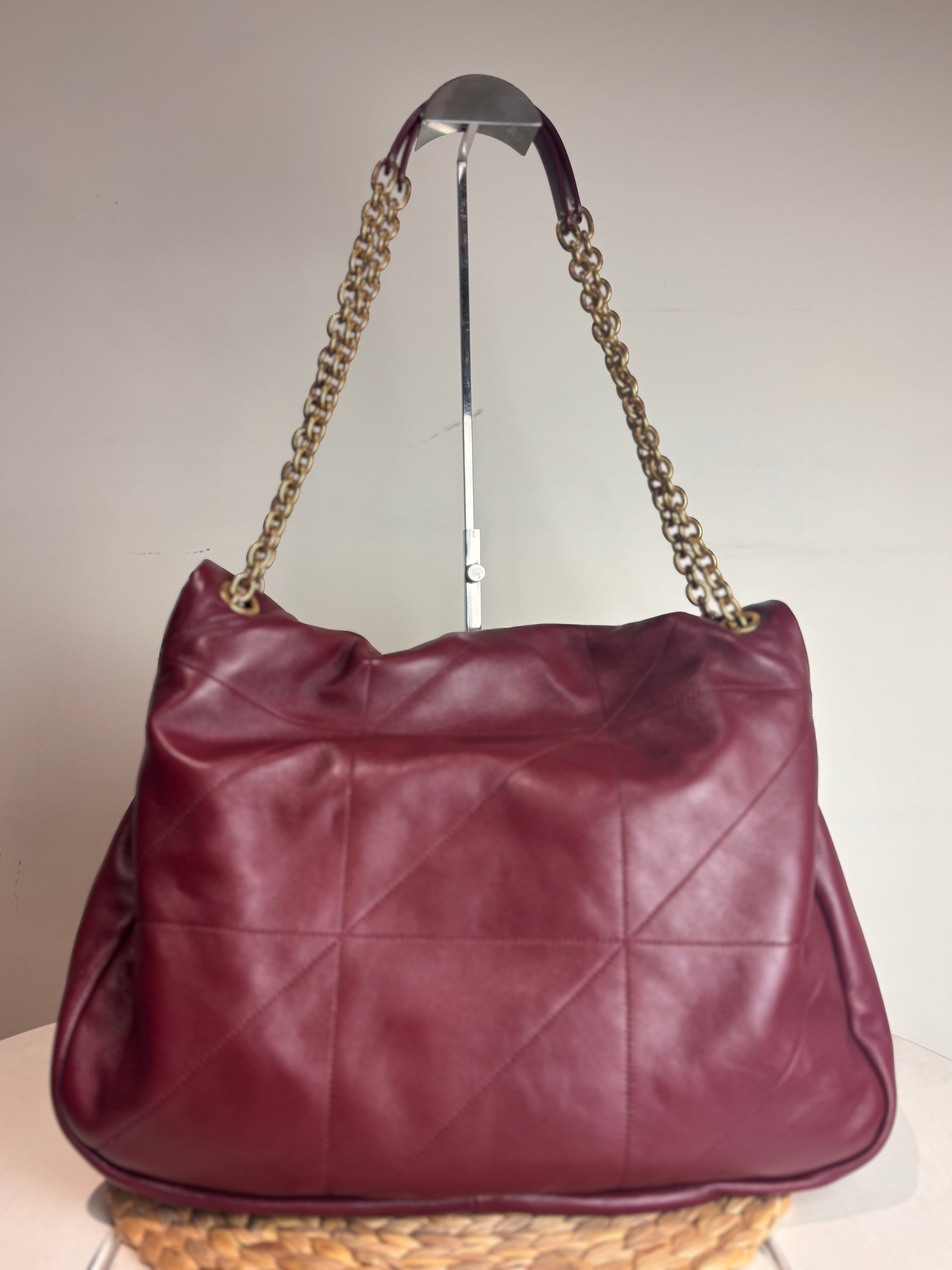 YSL Jamie 4.3 Bordeaux Red Nappa Leather Shoulder Bag (Large)