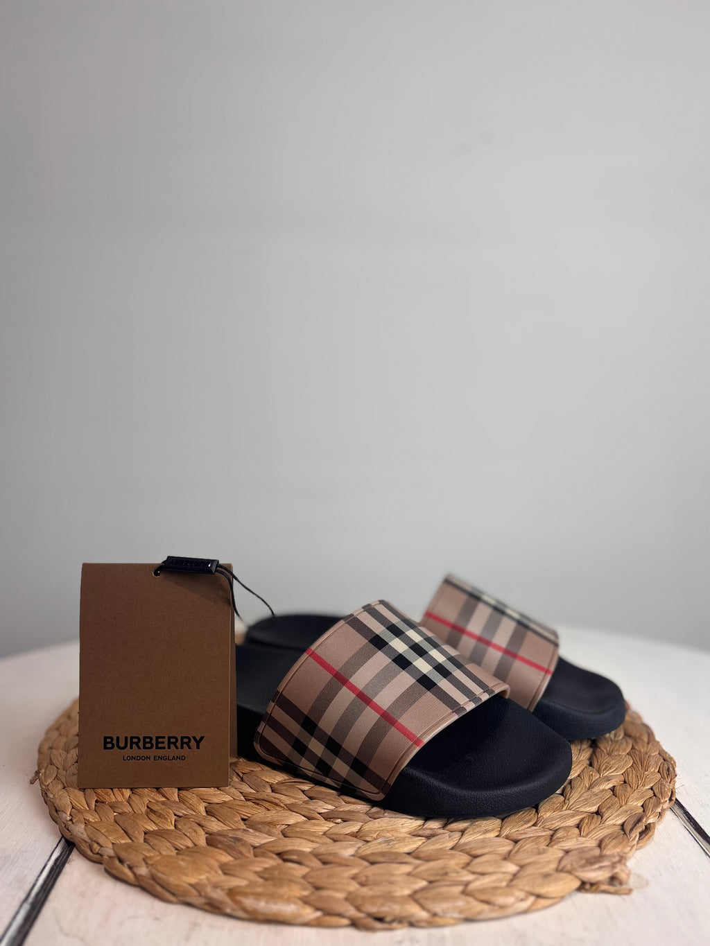 Burberry Vintage Check Furley Sliders