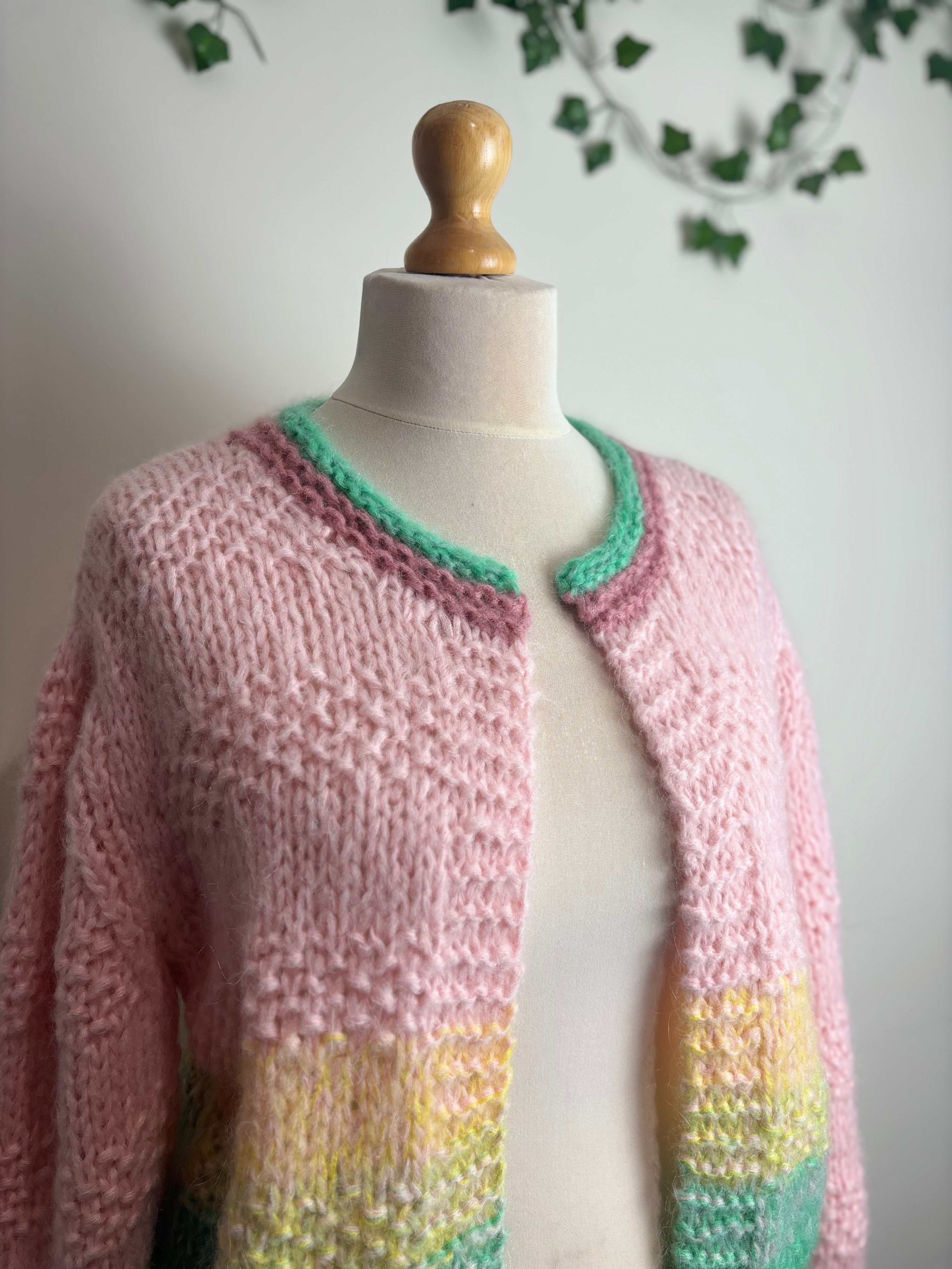 Dawn x Dare Gabi Baby Pink Cardigan