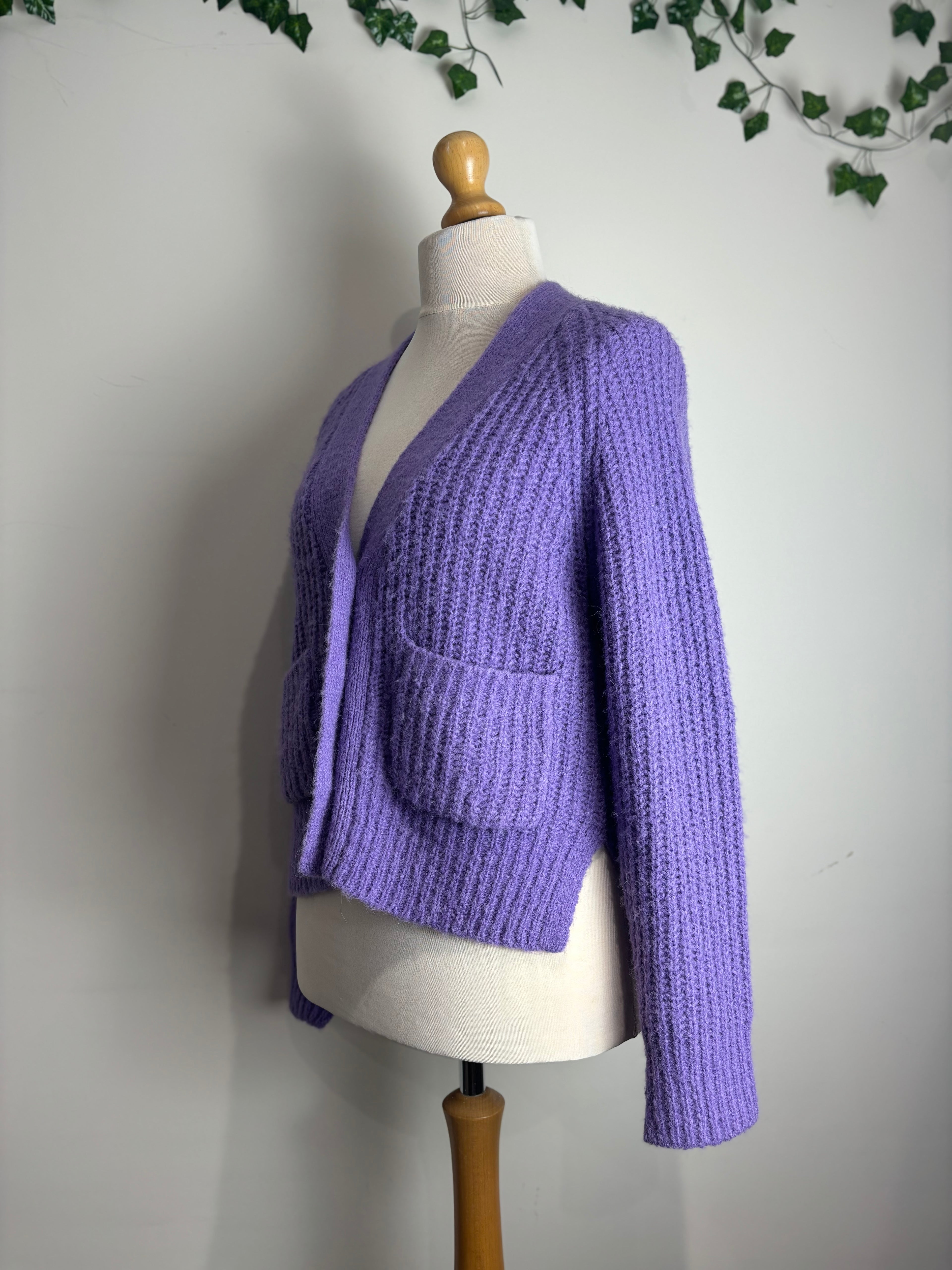 A.L.C Cleveland Purple Cardigan