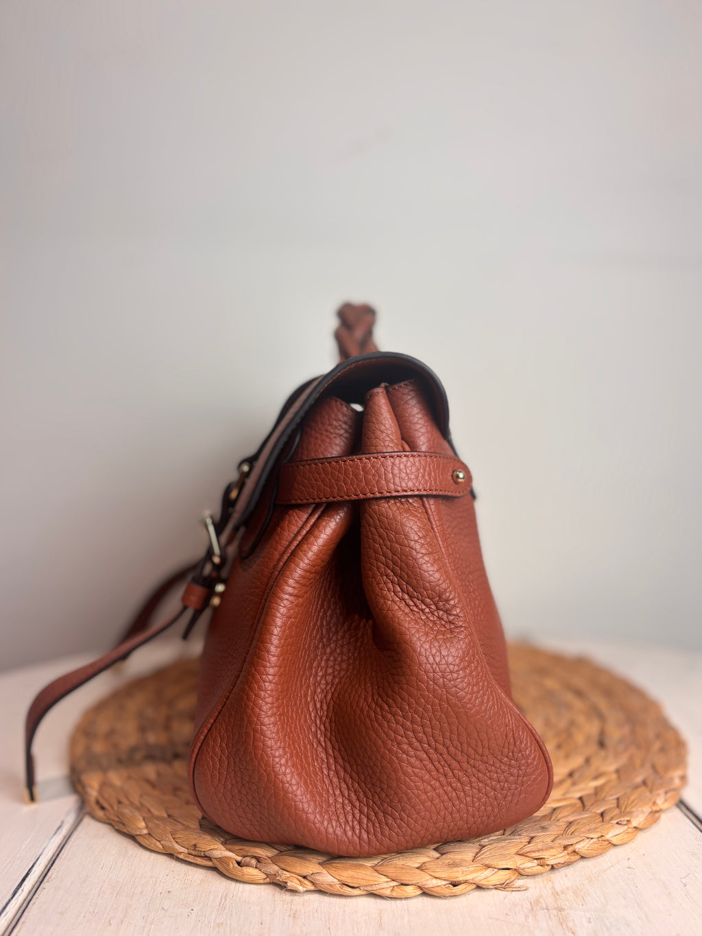 Mulberry Alexa Icon in Bright Oak Heavy Grain