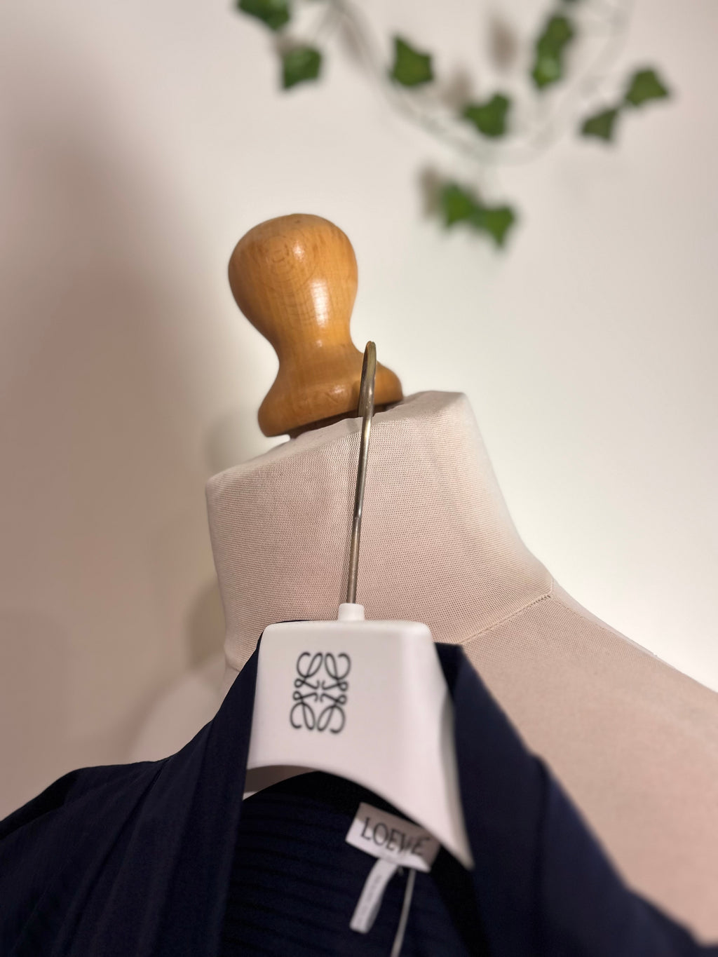 LOEWE Draped Navy Dress