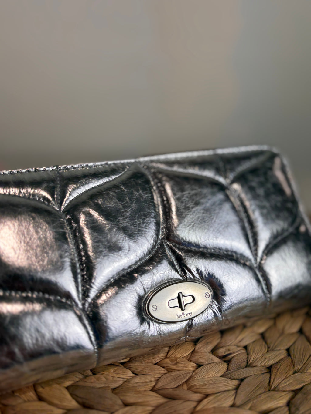 Mulberry Silver Softie Purse