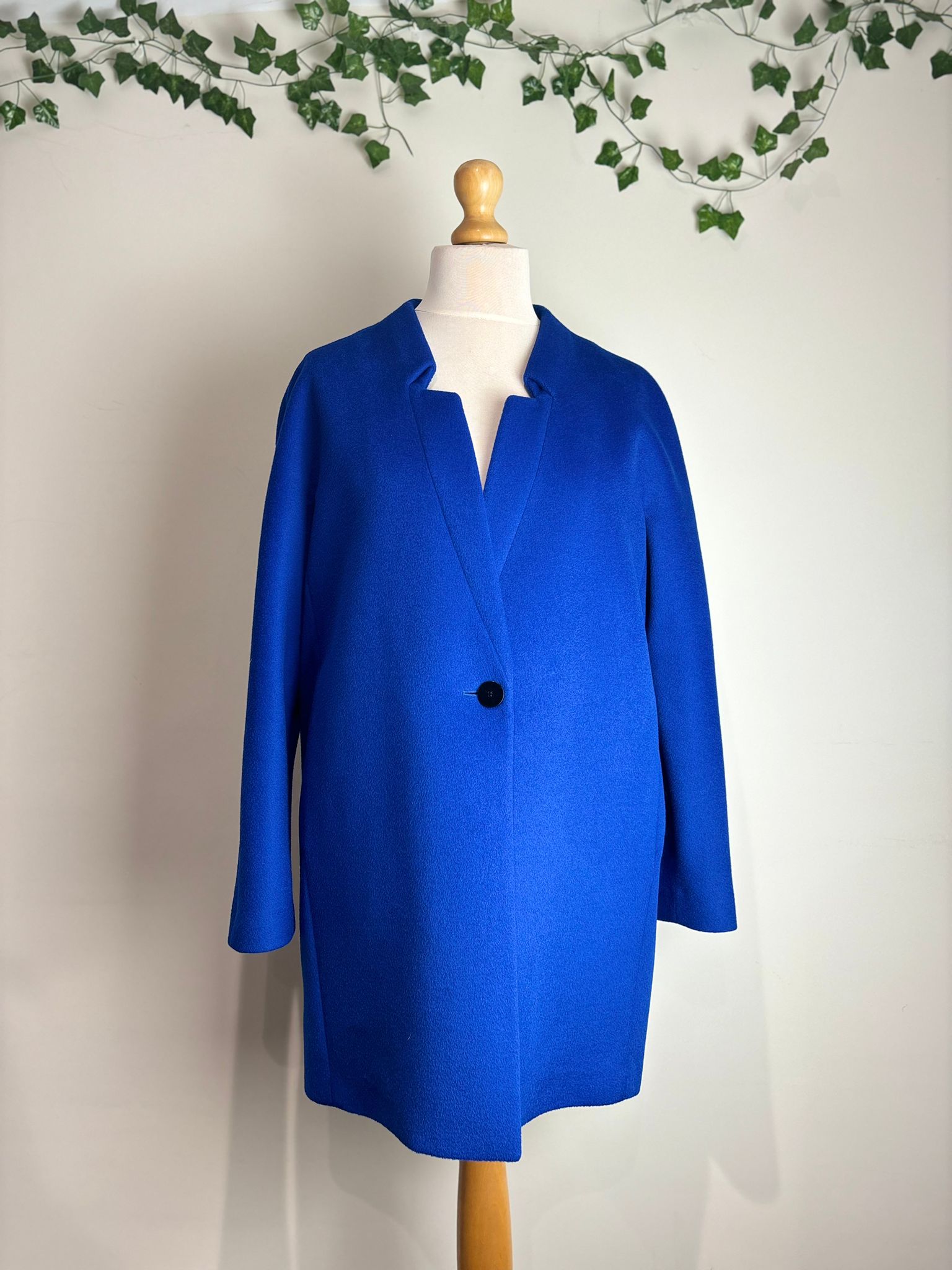 Jaeger London Wool Cobalt Longline Coat