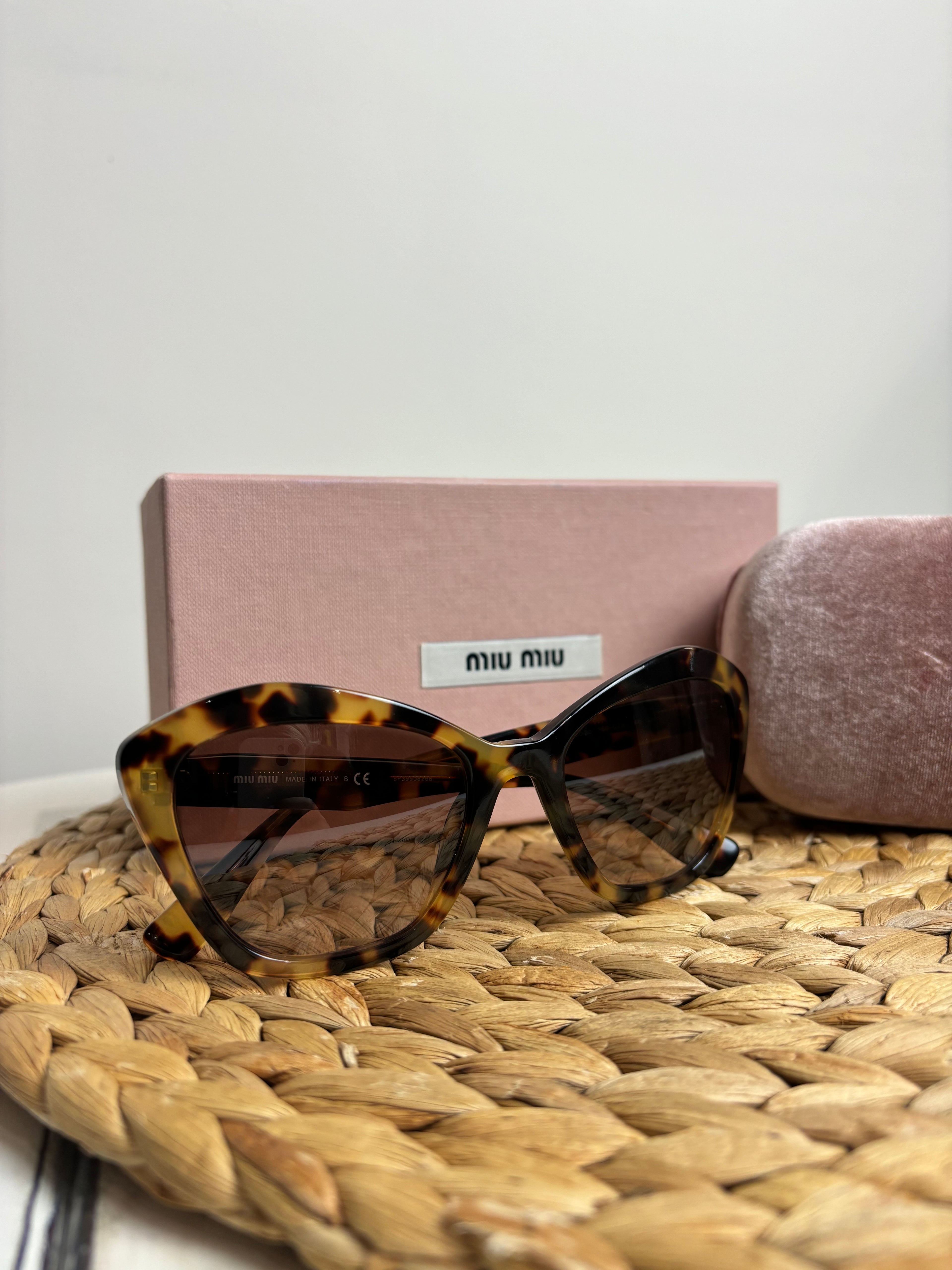 Miu Miu Cat-Eye Havana Sunglasses