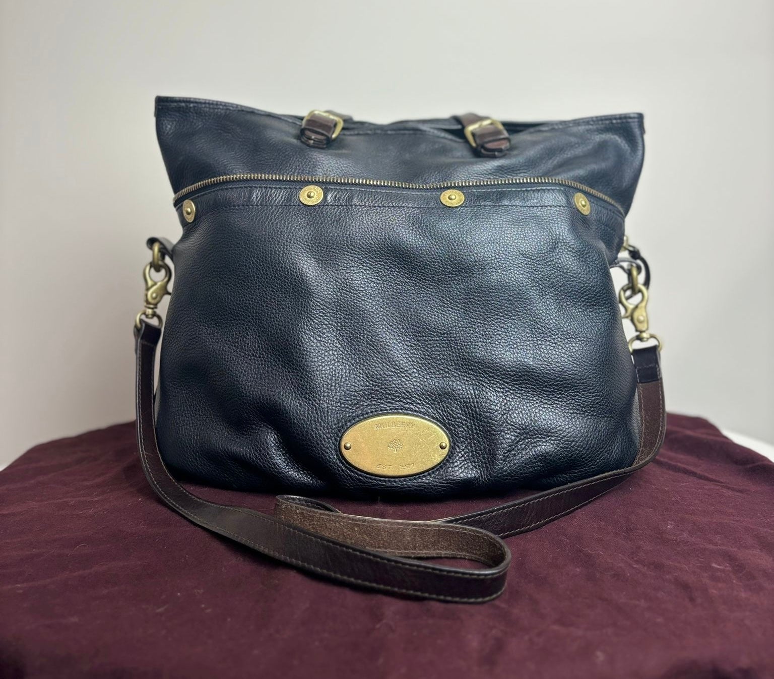 Mulberry Black Mitzy Tote