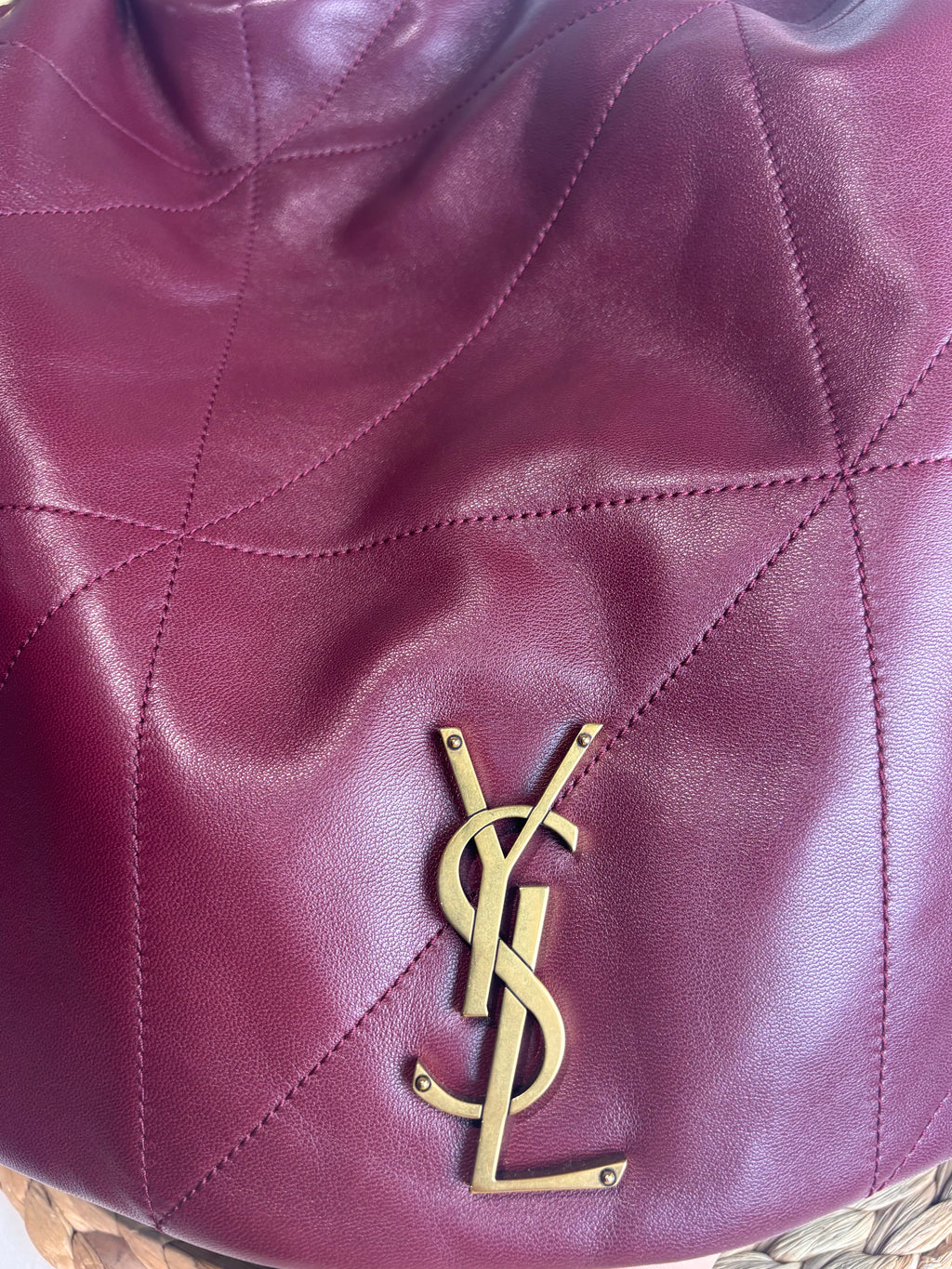 YSL Jamie 4.3 Bordeaux Red Nappa Leather Shoulder Bag (Large)