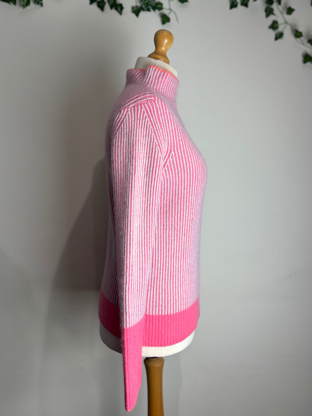 Kinross Pleated Coral Funnel Knit