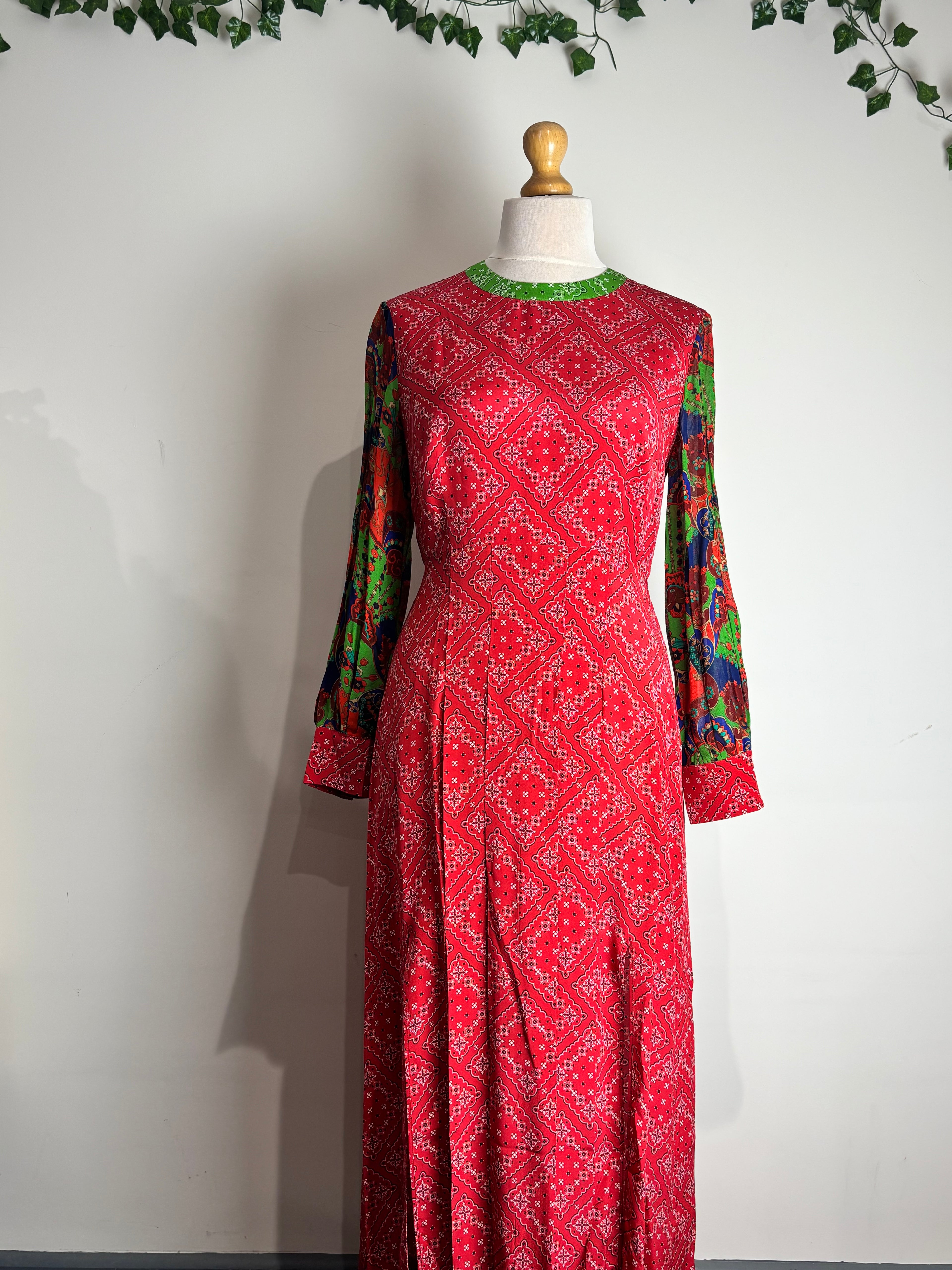 RIXO Emma Printed Silk Crepe de Chine Dress