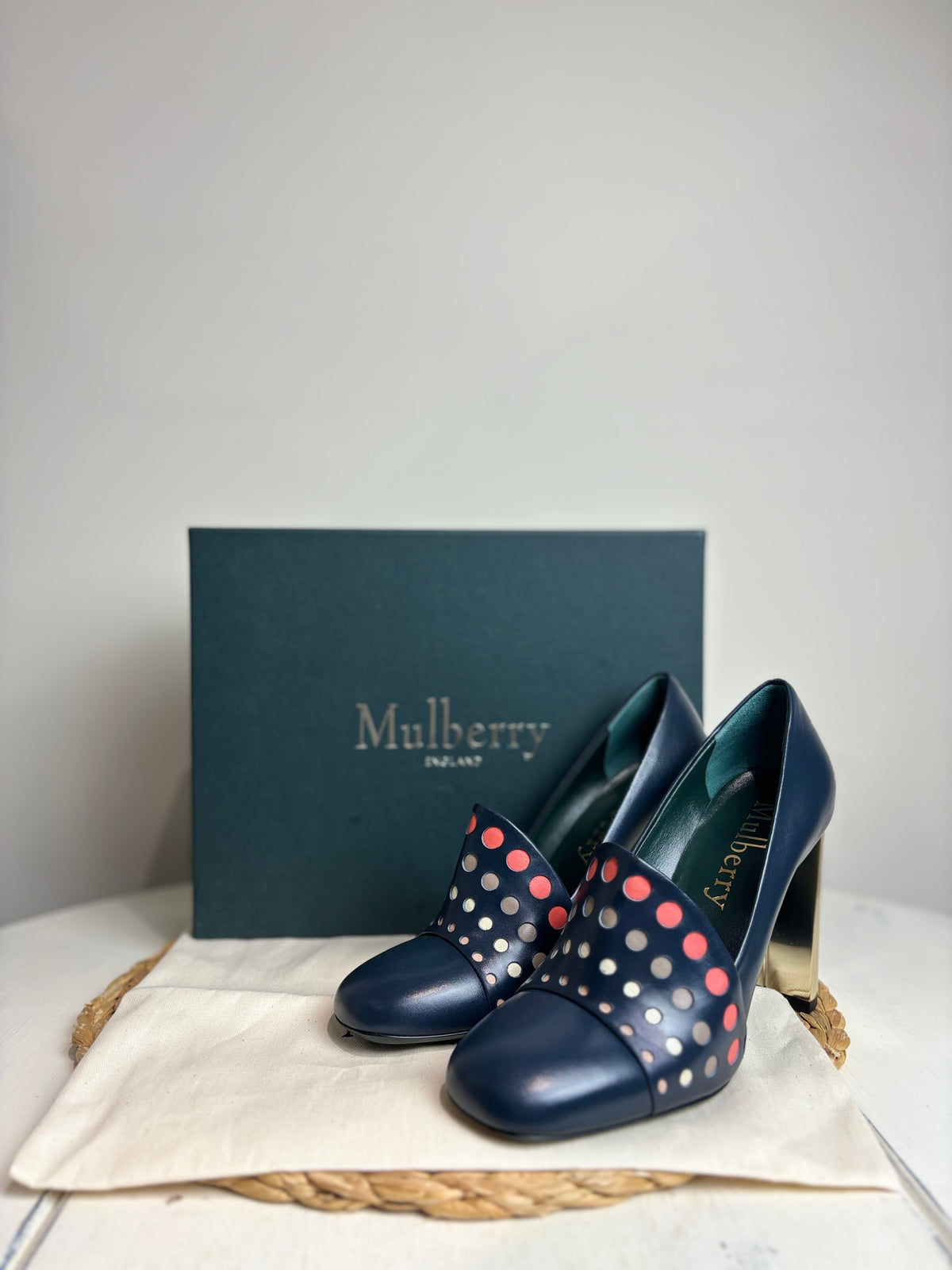 Mulberry Opera Polka Heels