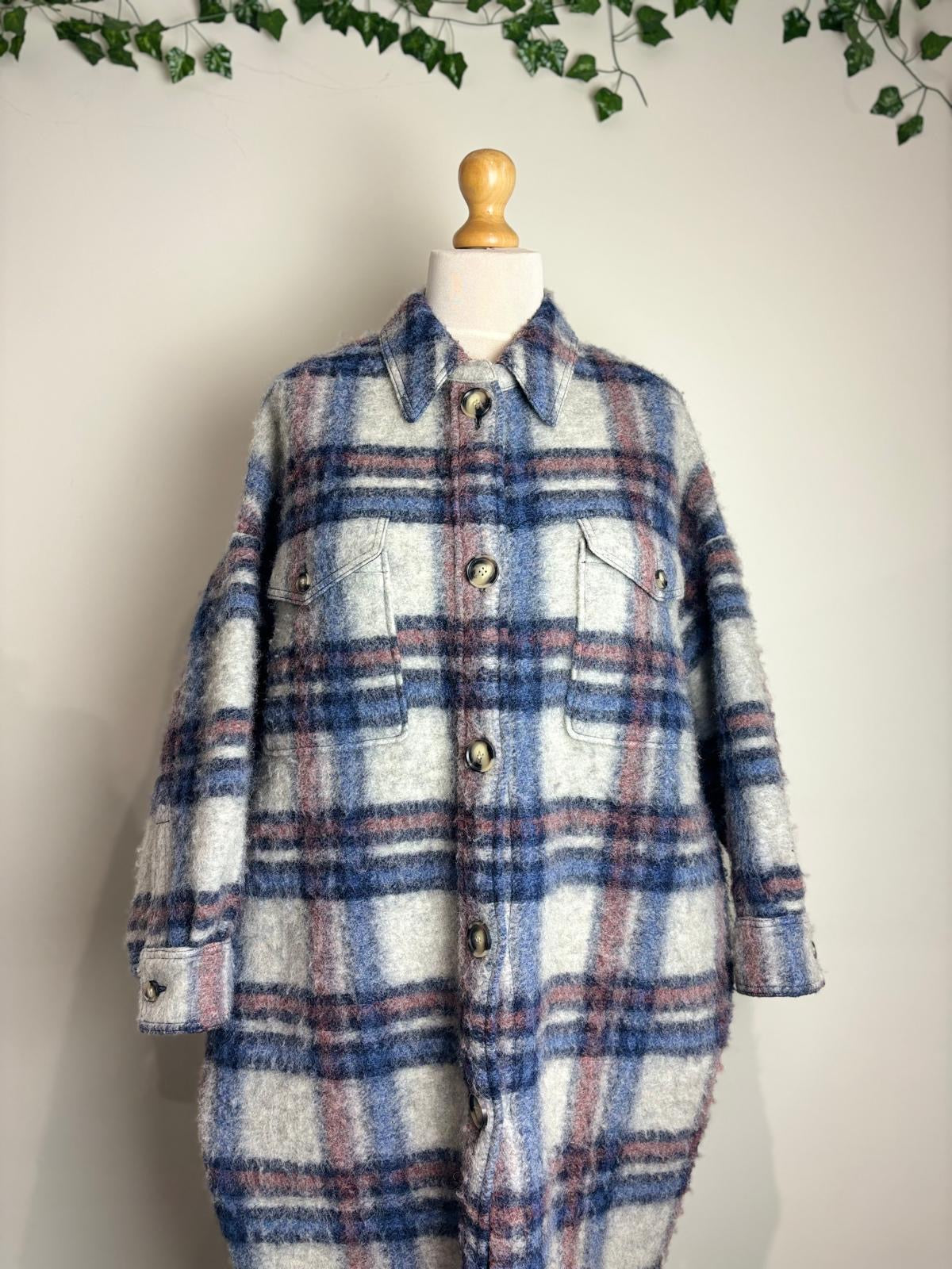 Isabel Etoile Marant Tartan Long Shacket