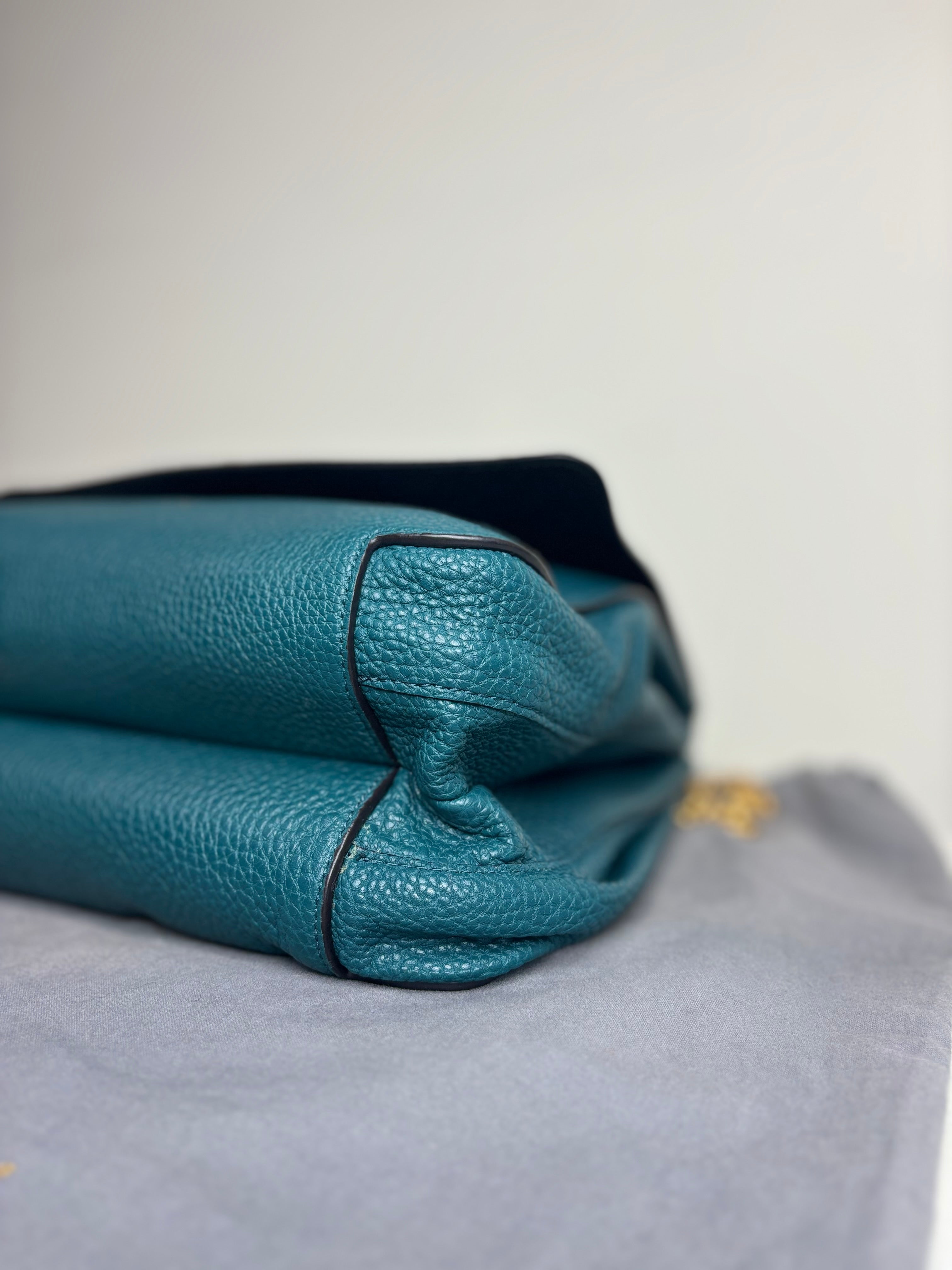 Mulberry Marloes Satchel in Imperial Blue Classic Grainy Calf