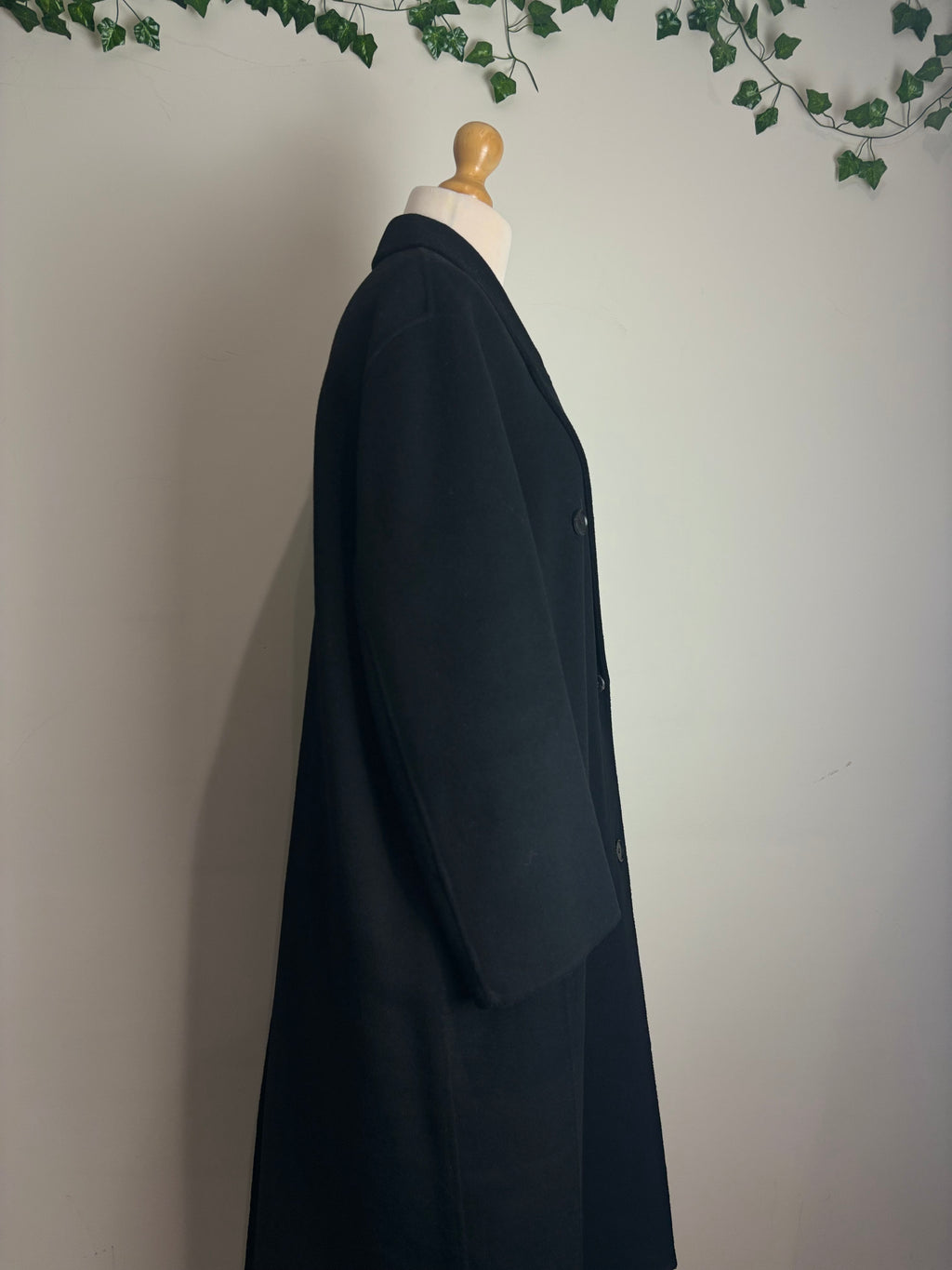 Zara Black Wool Mix Coat