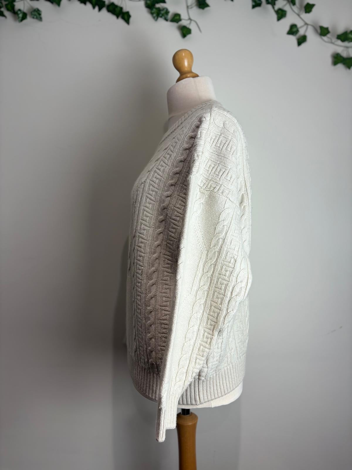 Burberrys of London (Vintage) Ivory Wool Sweater
