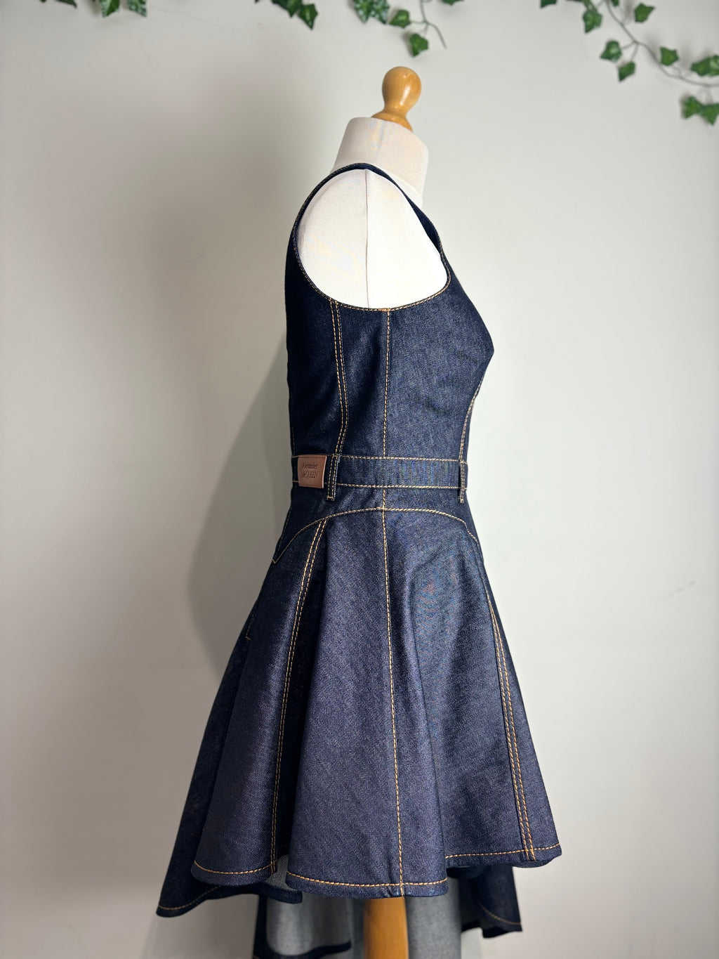 Alexander McQueen Denim Aysmmetric Dress