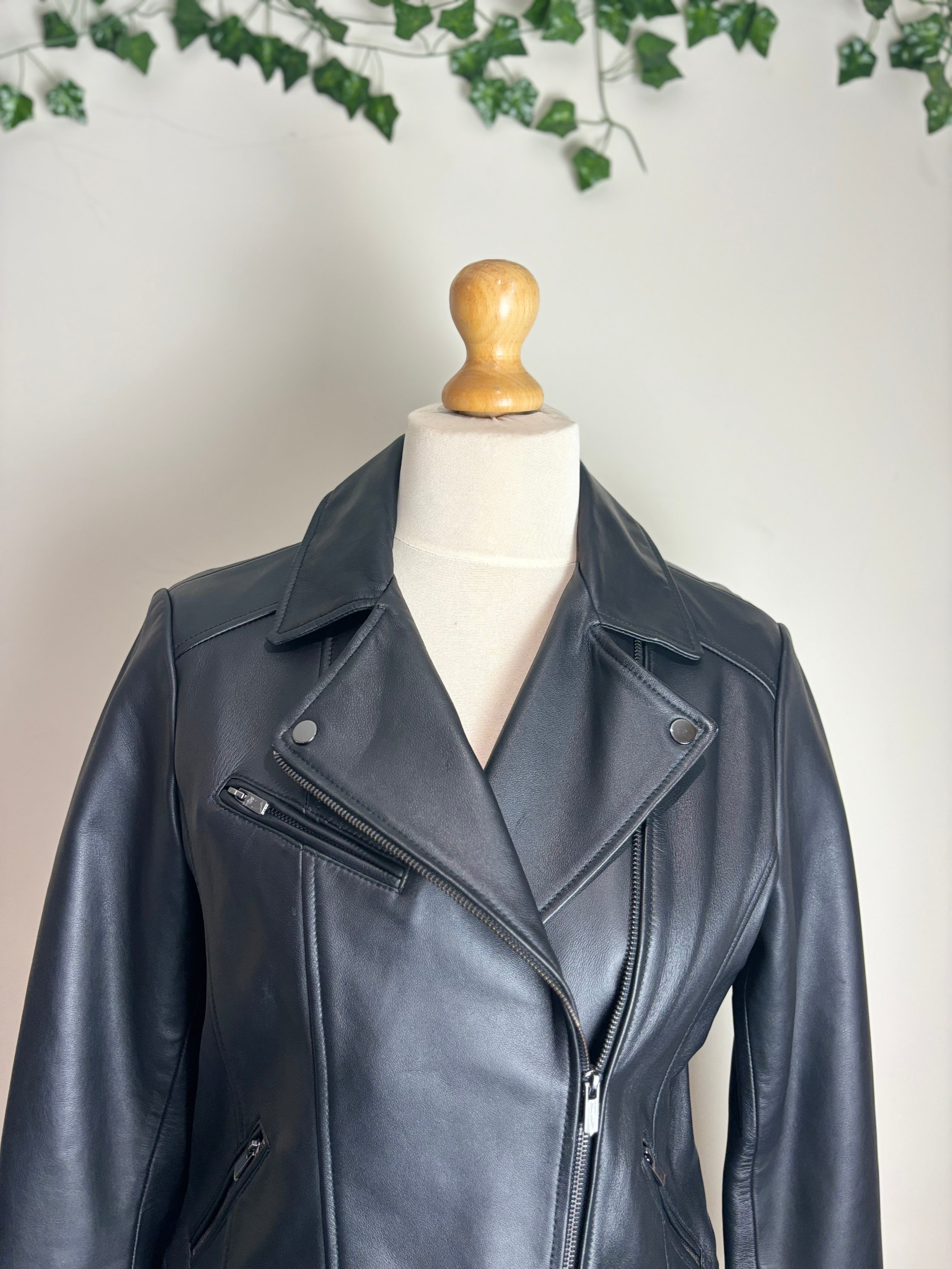 Hobbs Black Leather Jacket