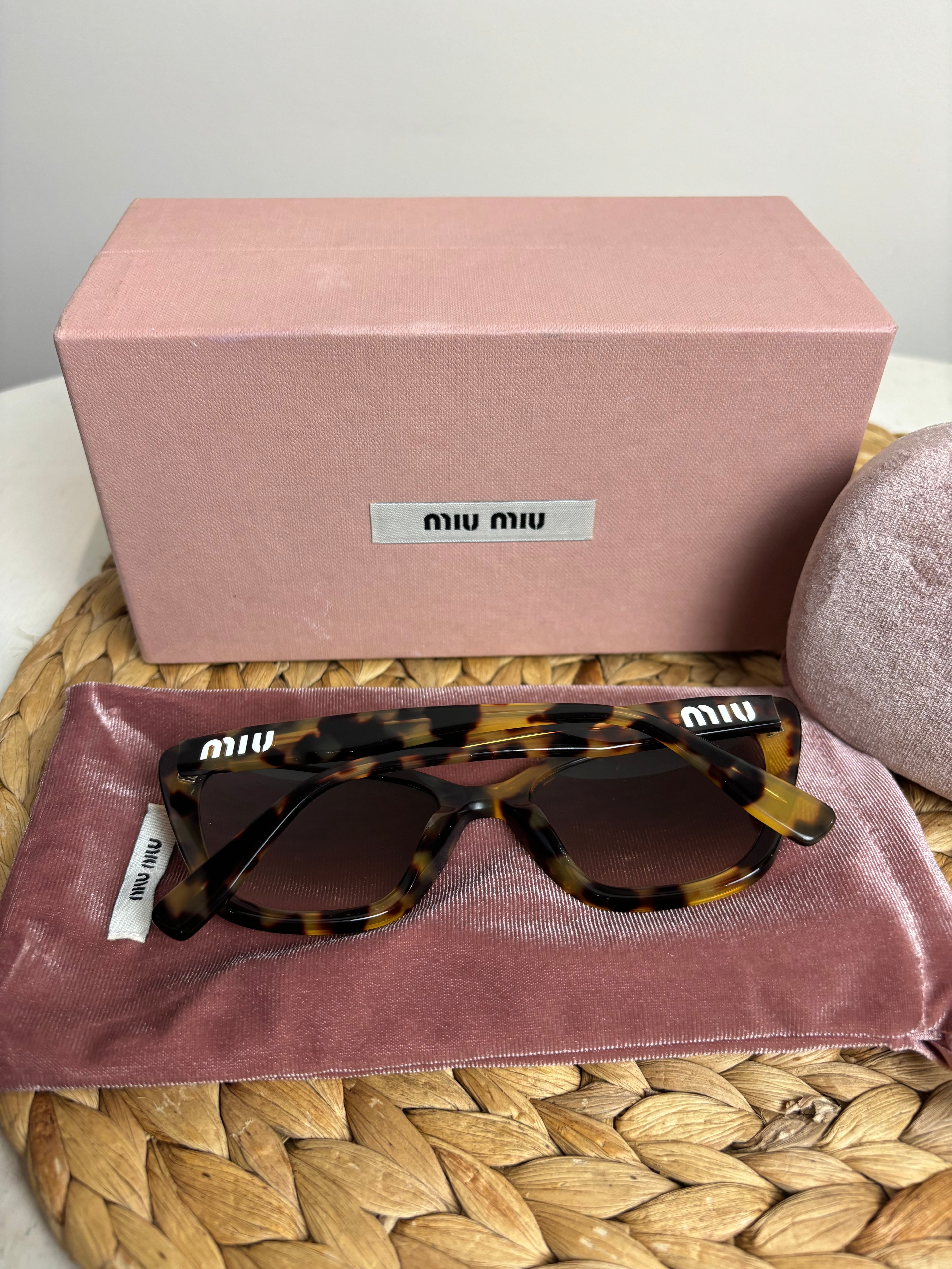 Miu Miu Cat-Eye Havana Sunglasses