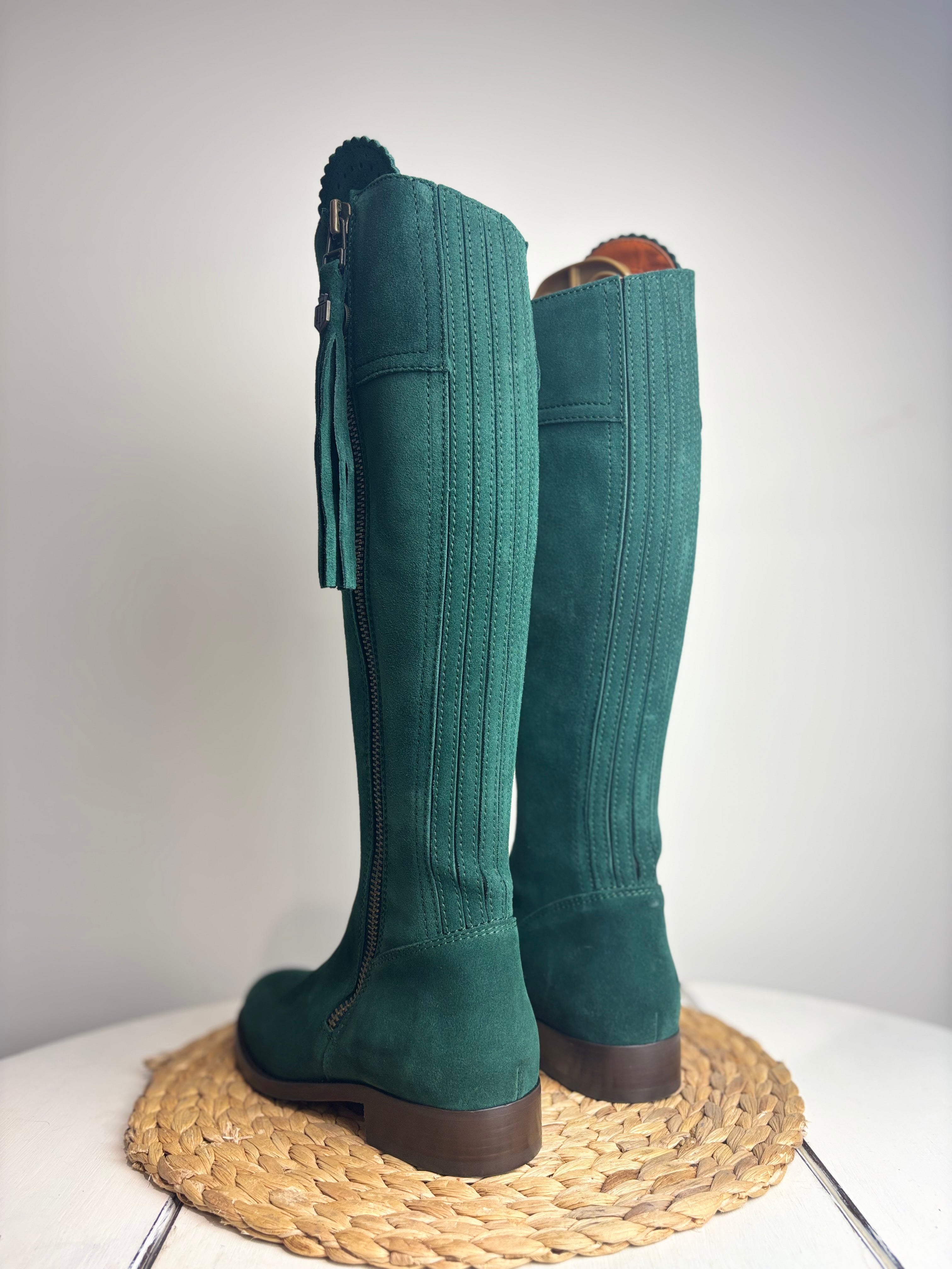Fairfax & Favor Emerald Regina Suede Boots