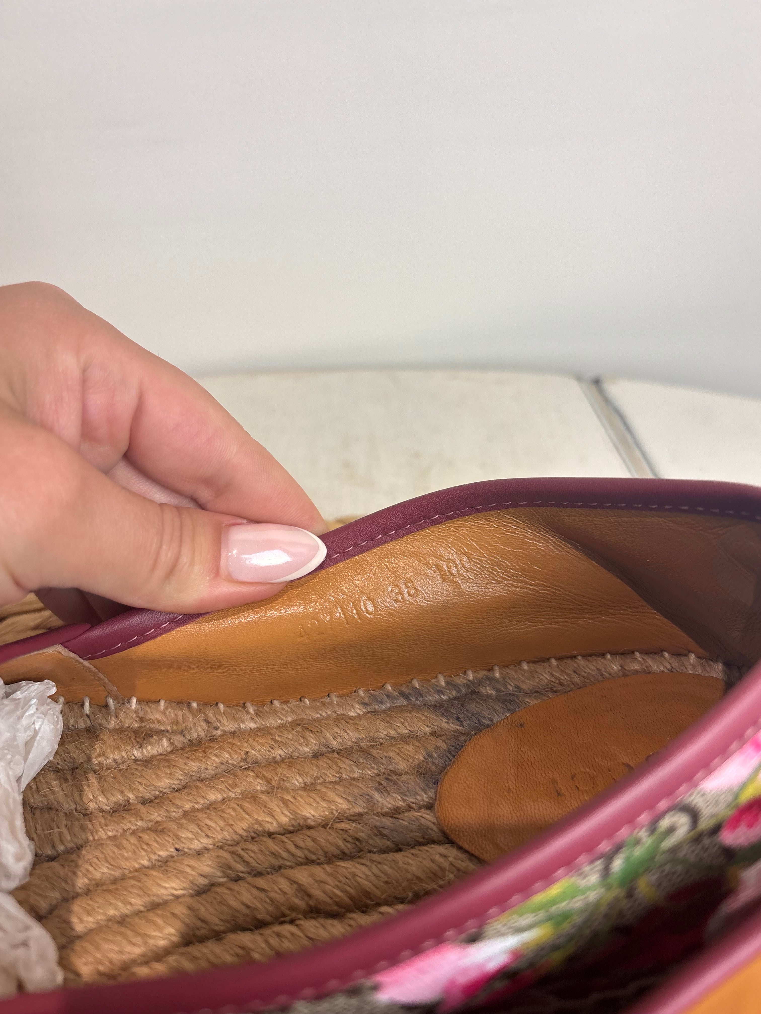 GUCCI Supreme Bloom Canvas Espadrille