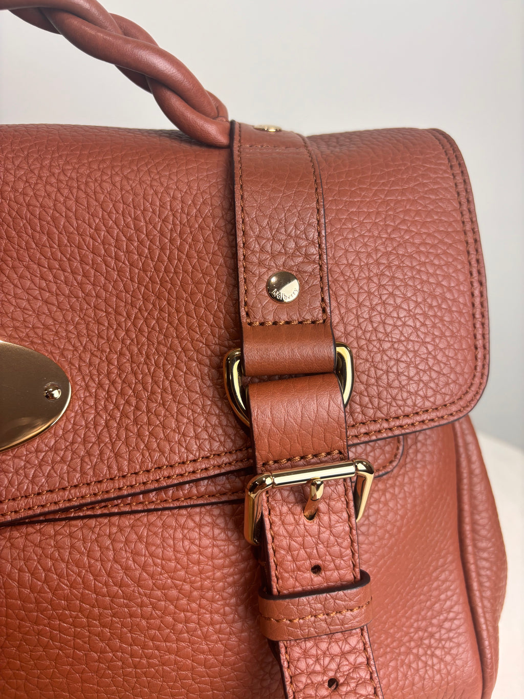 Mulberry Alexa Icon in Bright Oak Heavy Grain