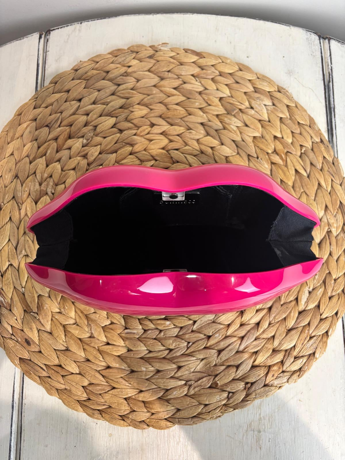 Lulu Guinness Pink Lips Clutch
