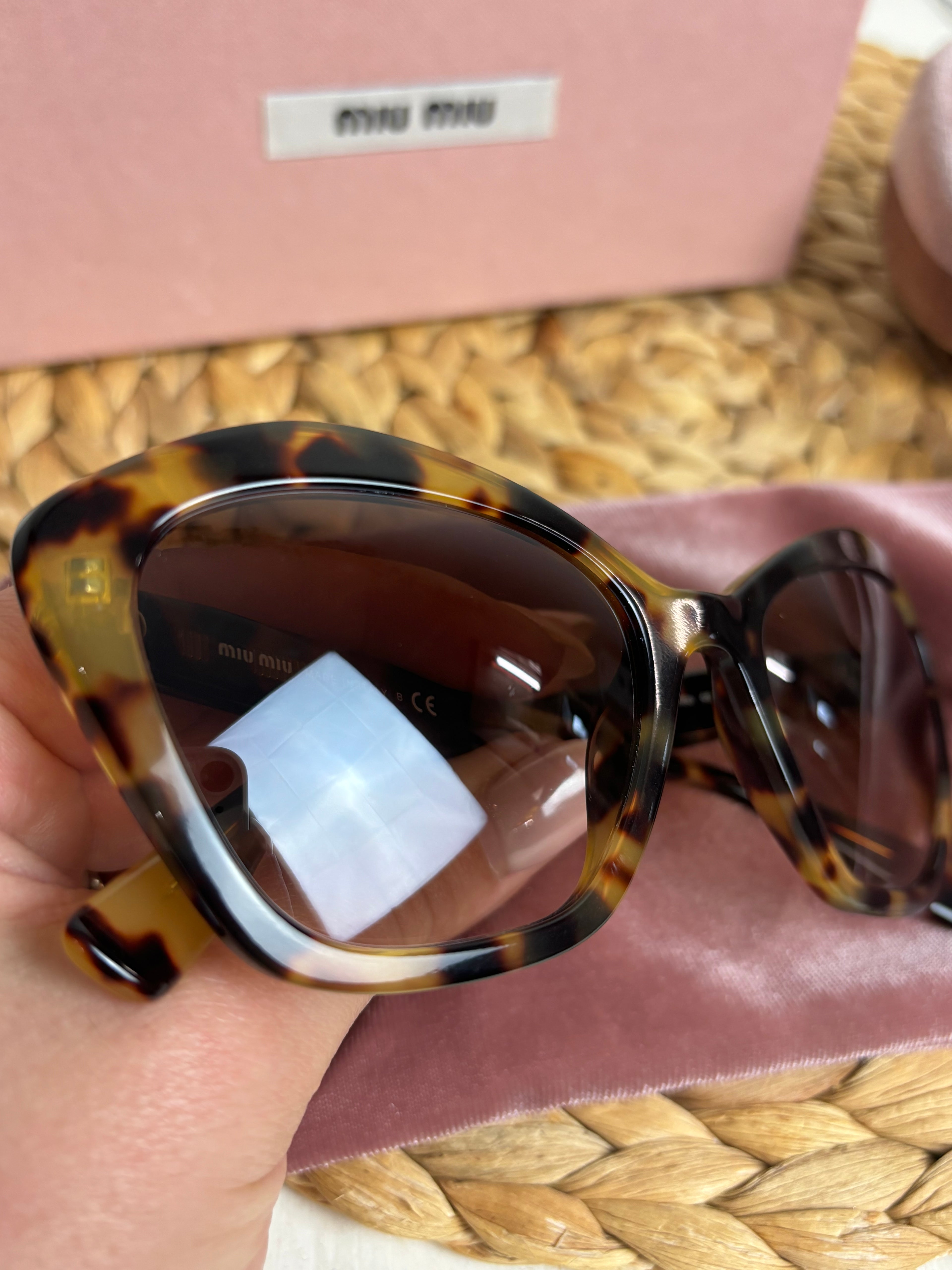 Miu Miu Cat-Eye Havana Sunglasses