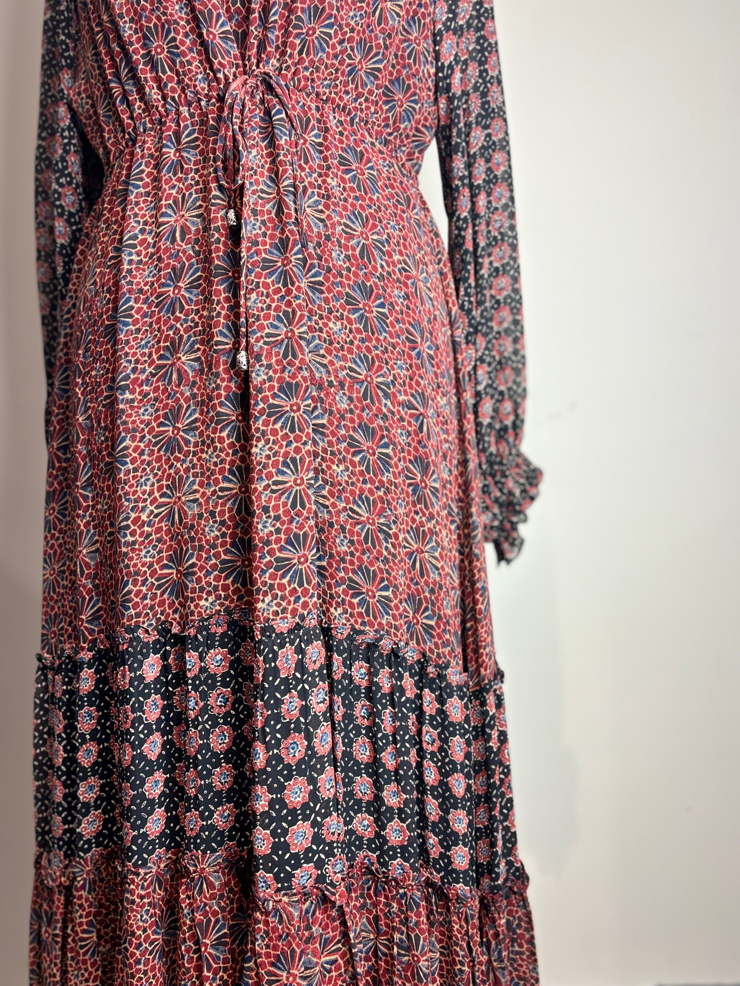 Brora Silk Patchwork Maxi Dress