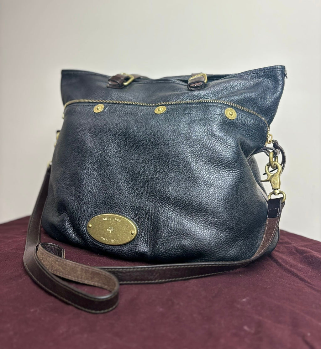 Mulberry Black Mitzy Tote