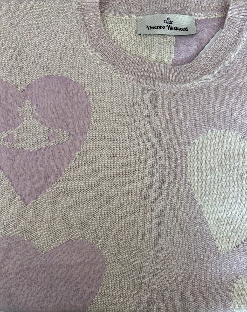 Vivienne Westwood Butter/Lavender Heart Vest