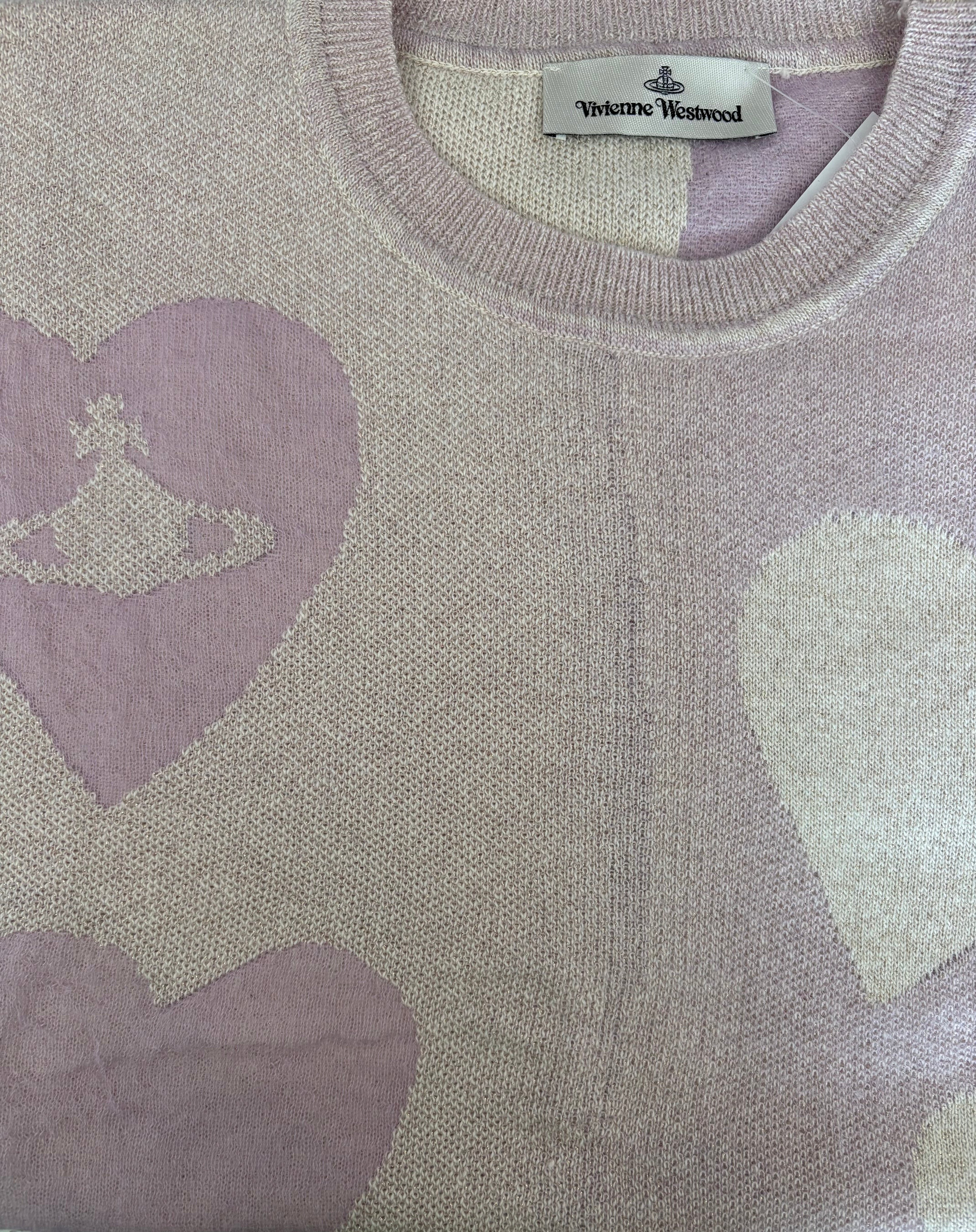 Vivienne Westwood Butter/Lavender Heart Vest