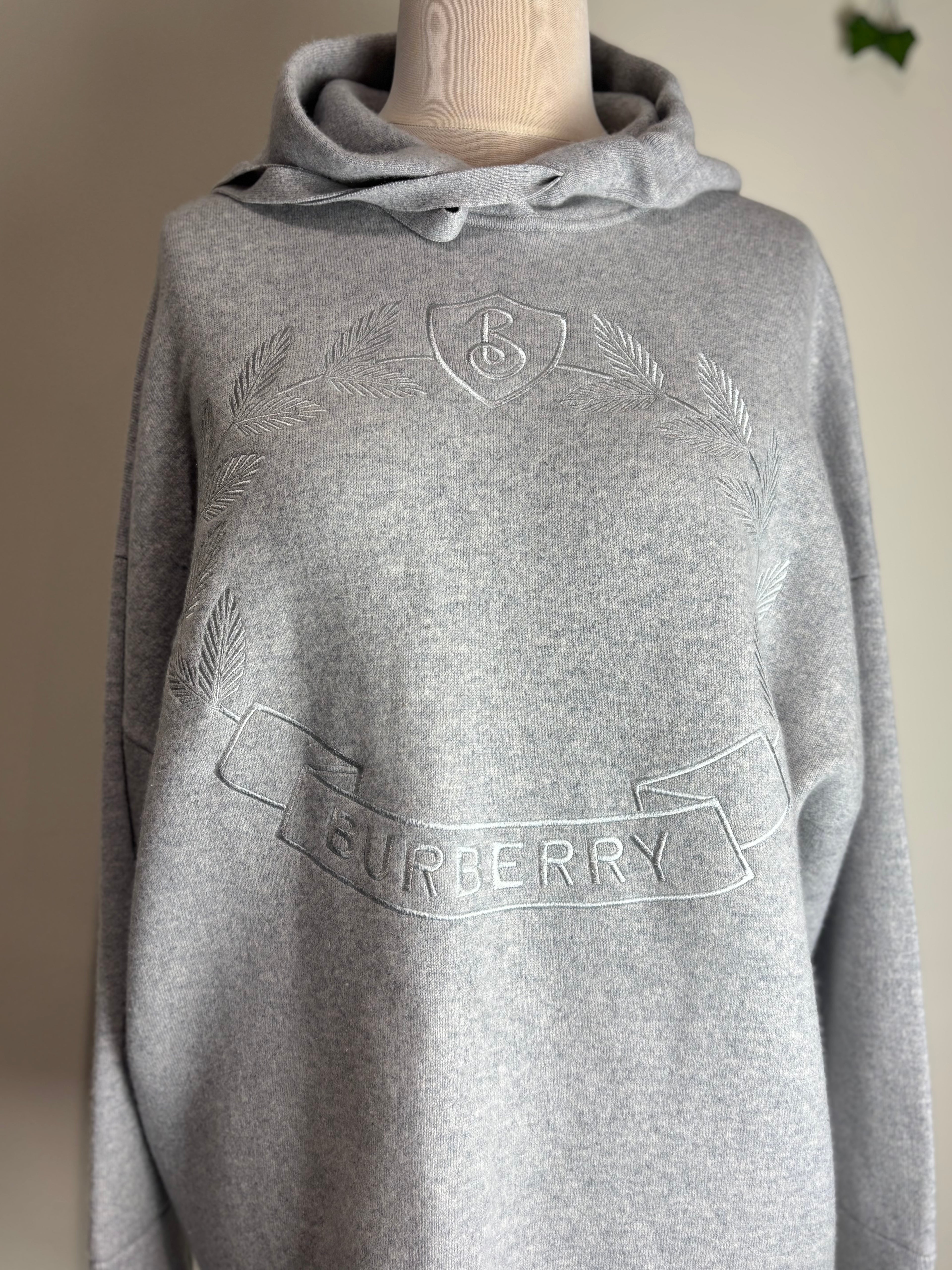 Burberry Logo Cashmere Blend Hoodie