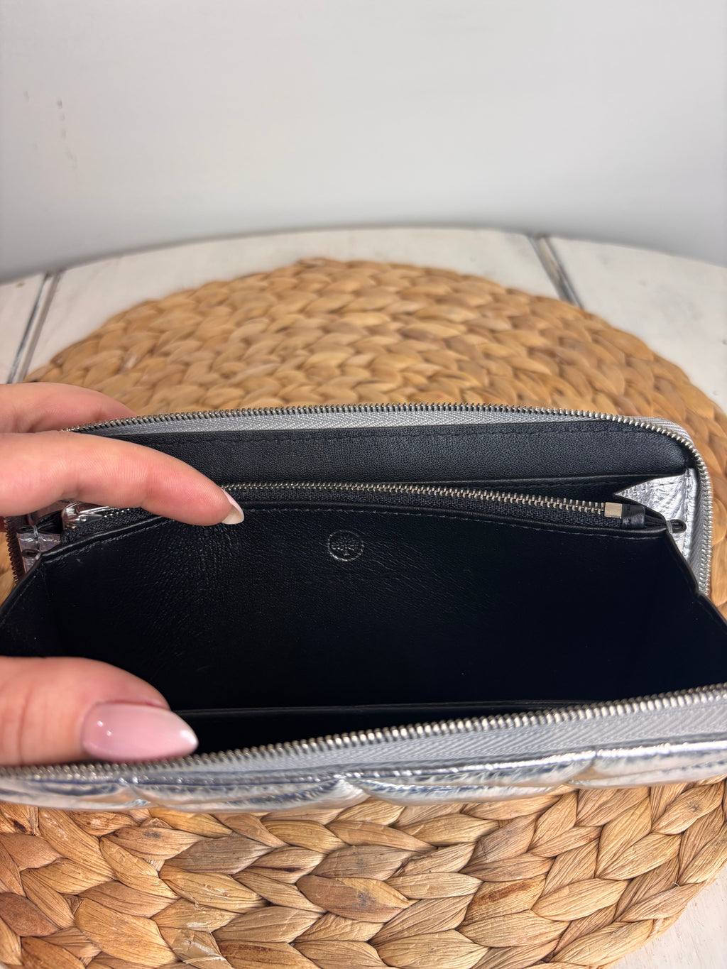Mulberry Silver Softie Purse
