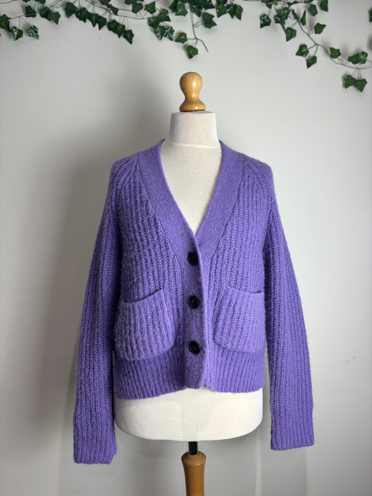 A.L.C Cleveland Purple Cardigan