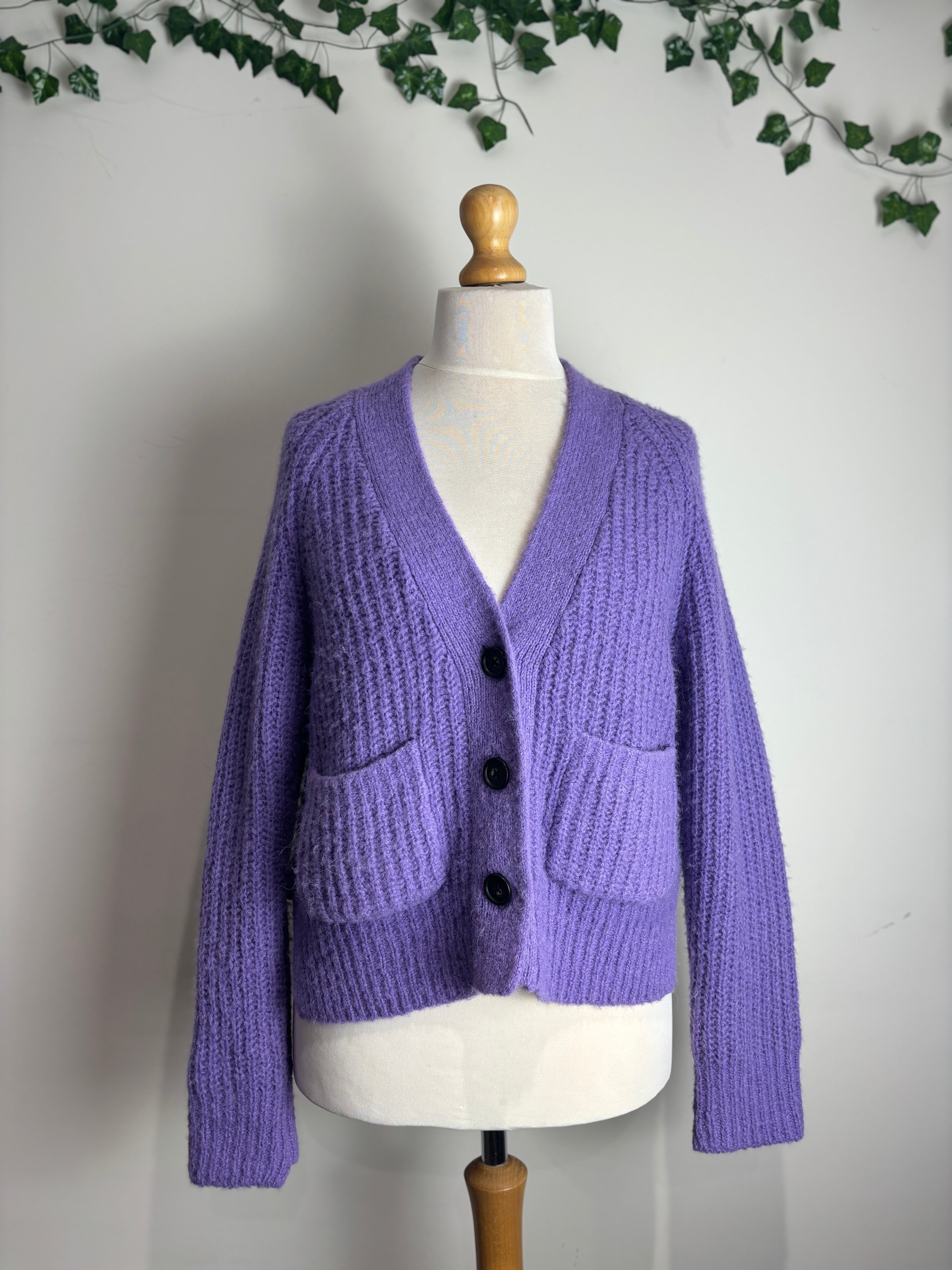 A.L.C Cleveland Purple Cardigan