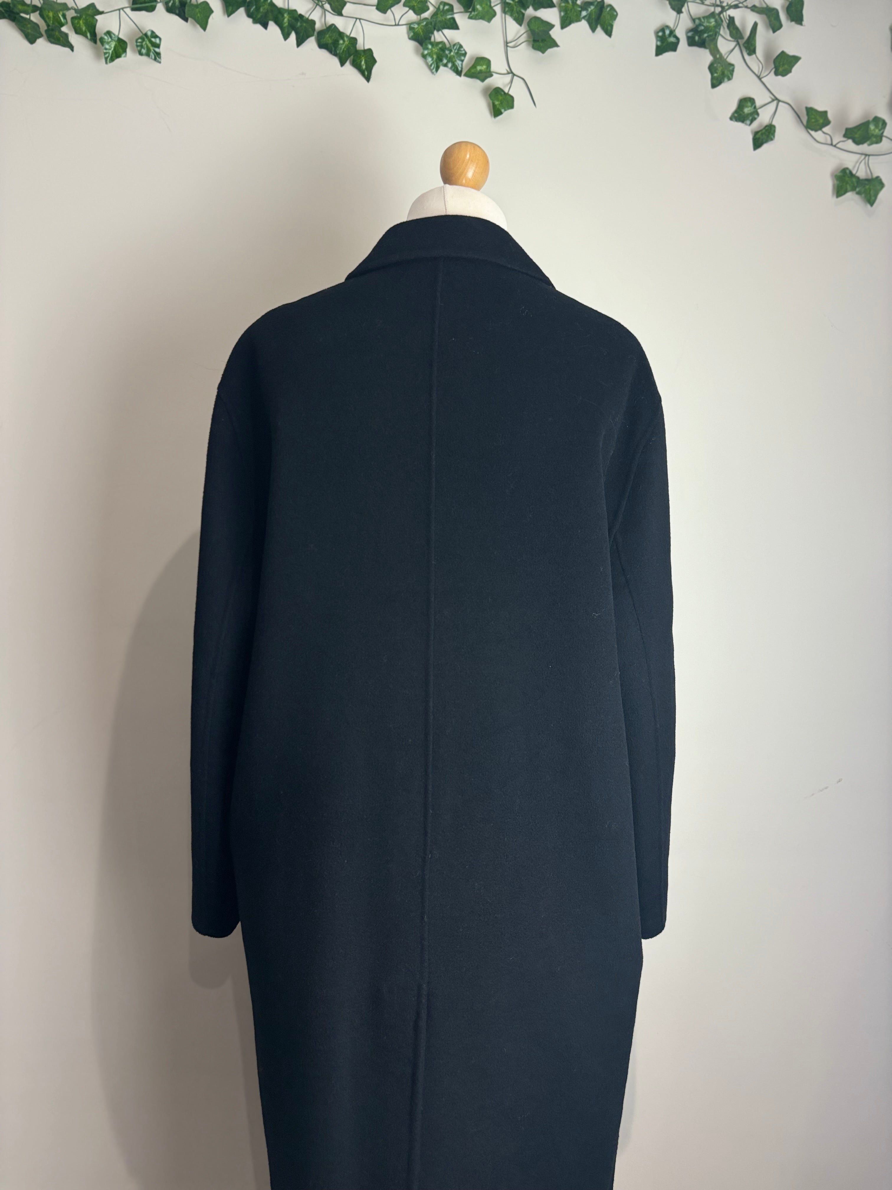 Zara Black Wool Mix Coat