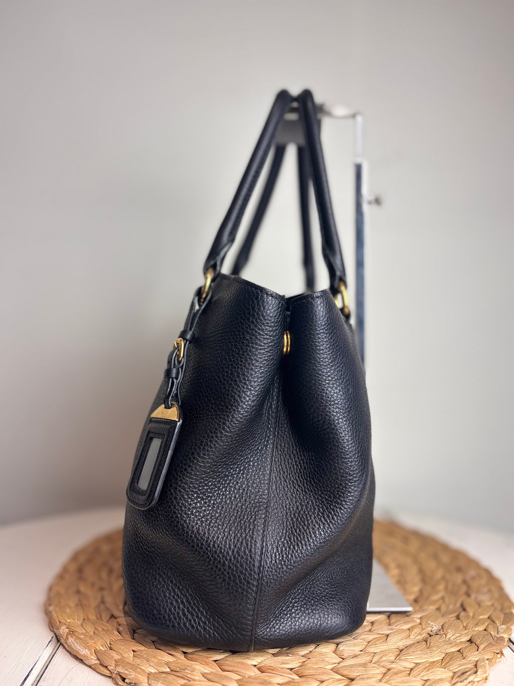 Prada Phenix Vitello Leather Two-Way Tote