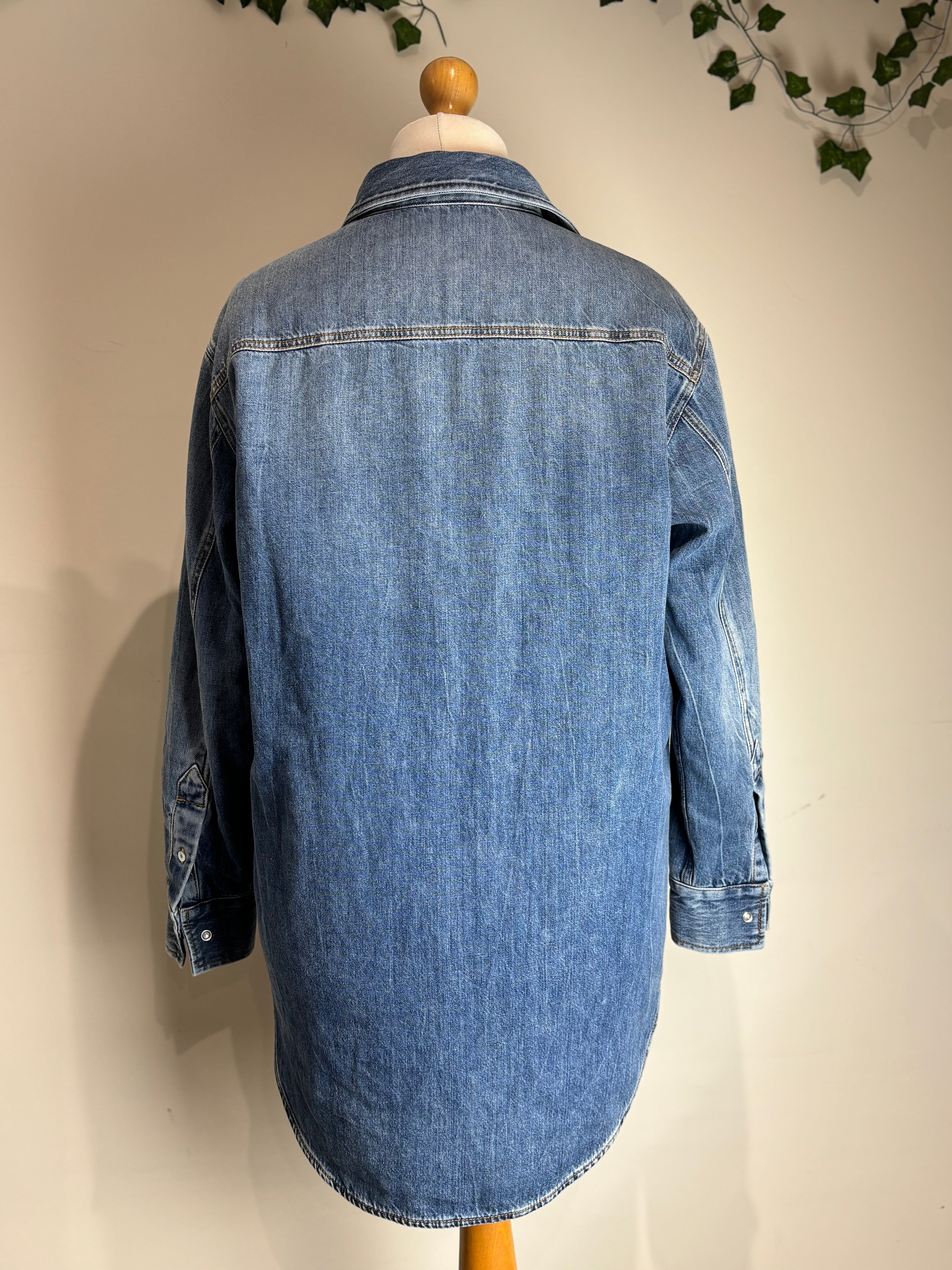 GUCCI Denim Long-Line Shirt