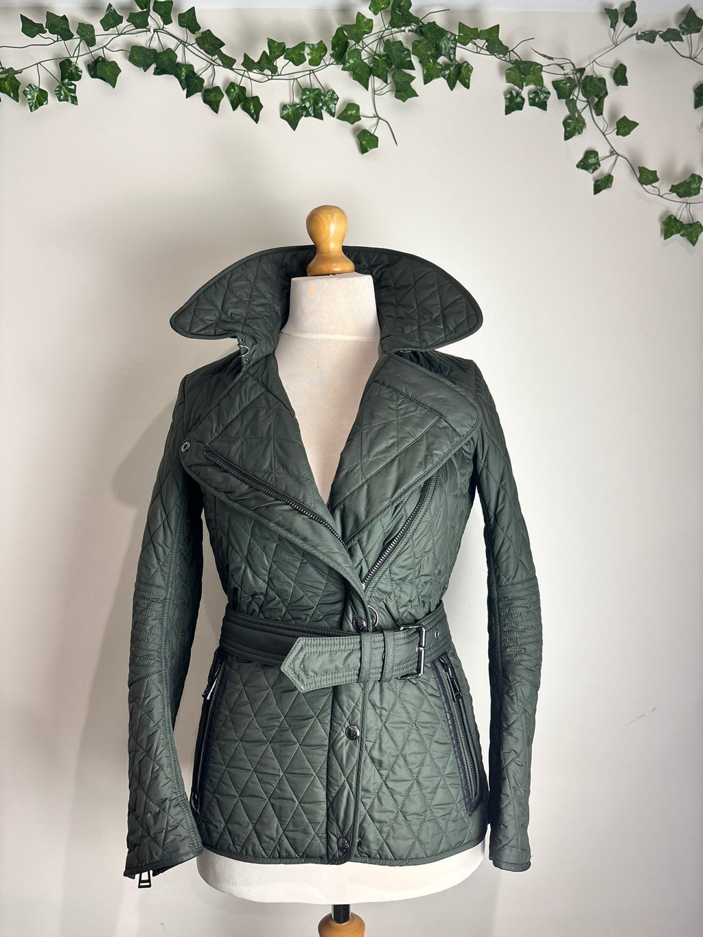 Belstaff Olive Green Quilted Jacket