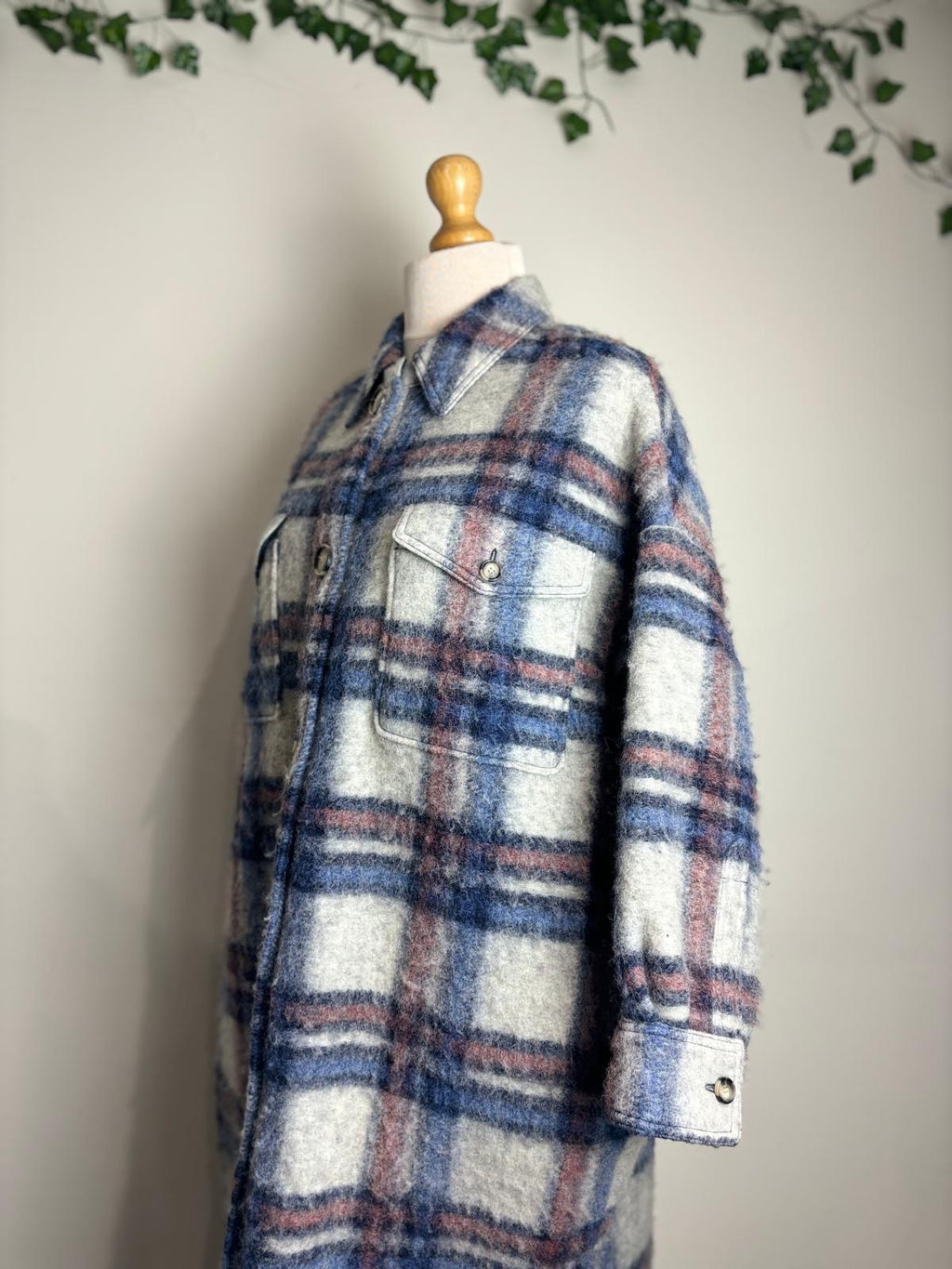 Isabel Etoile Marant Tartan Long Shacket