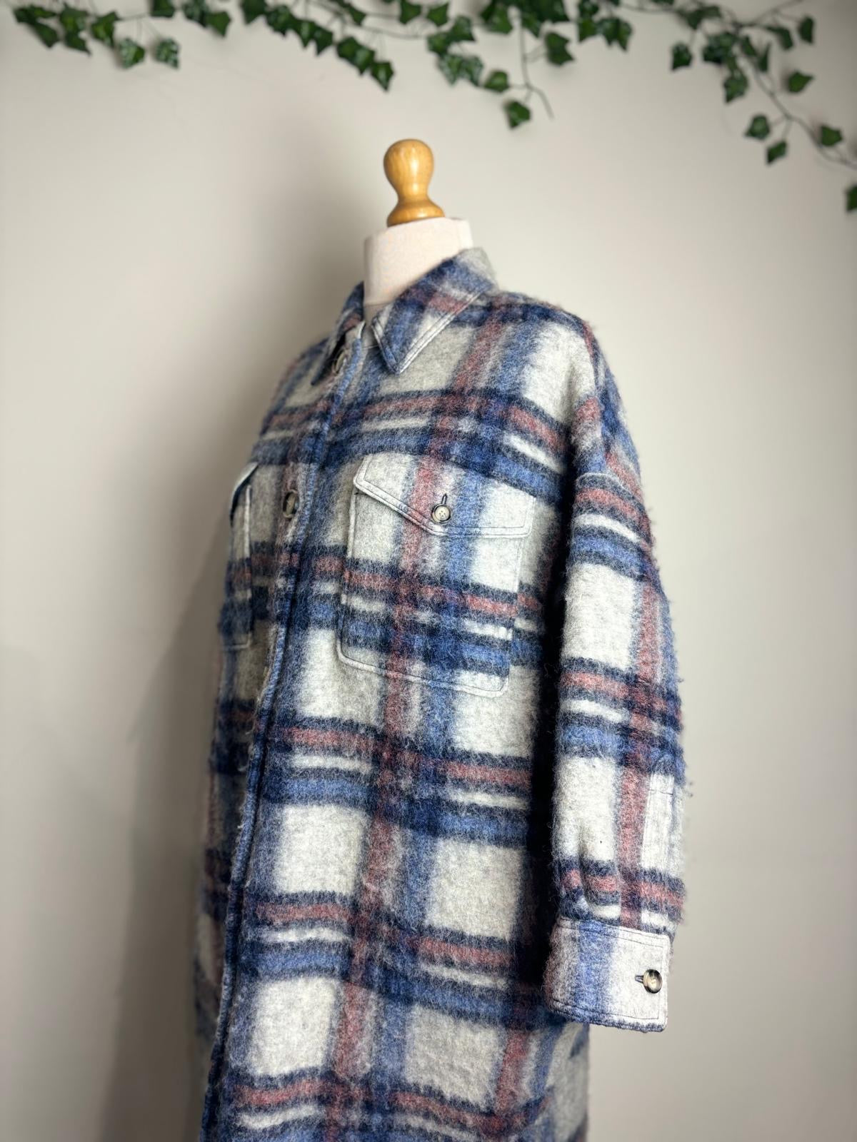 Isabel Etoile Marant Tartan Long Shacket